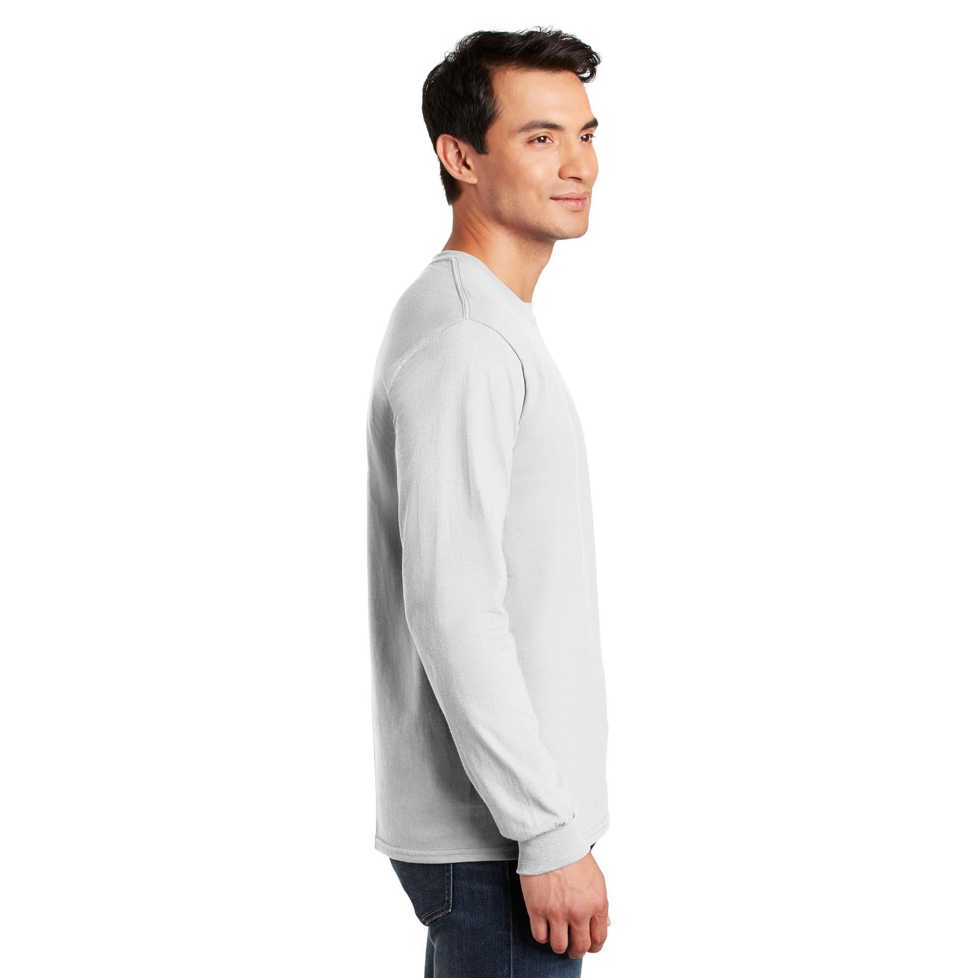 Gildan G2400 Ultra Cotton Long Sleeve T Shirt White Full Source 9406