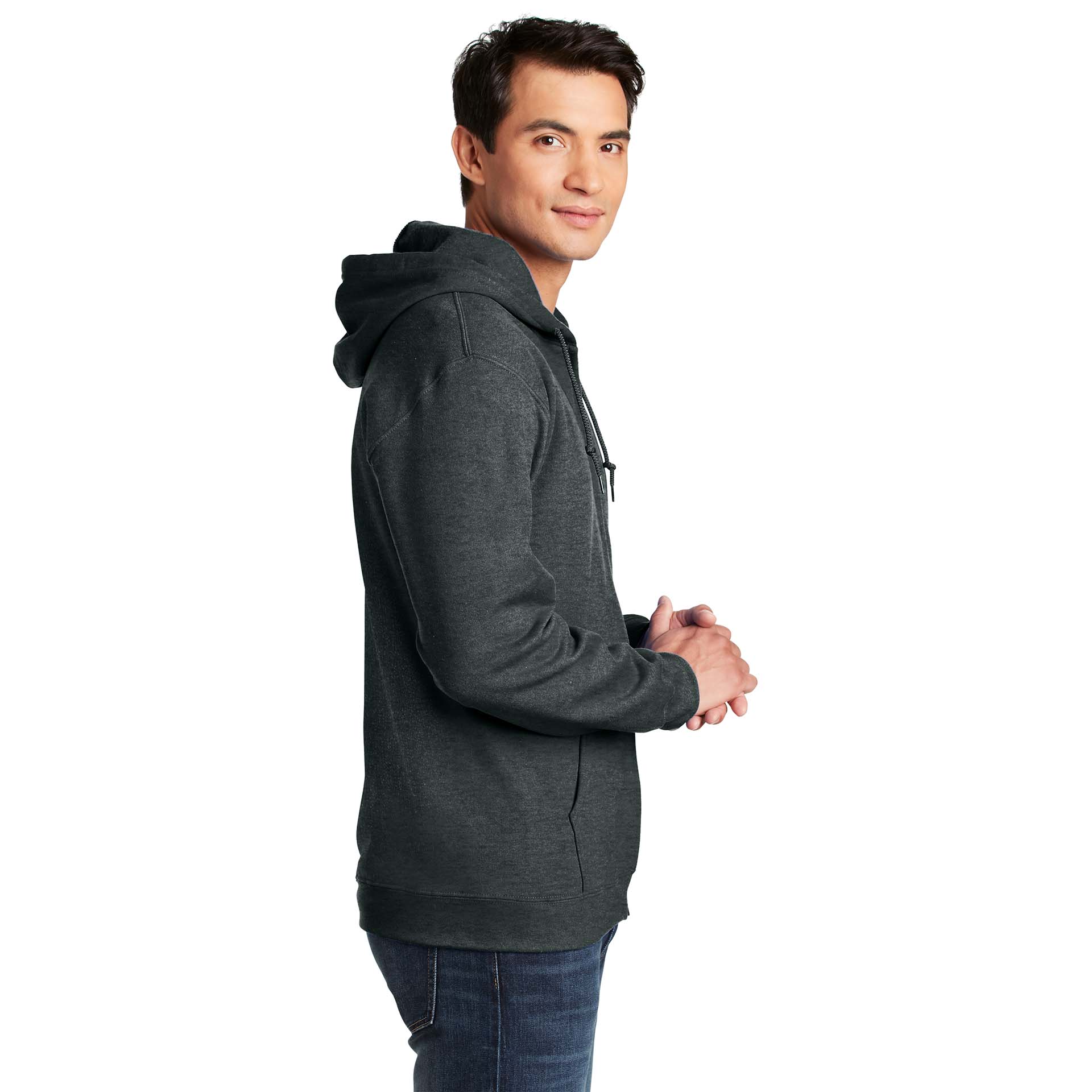 Gildan 18600 Heavy Blend Full-Zip Hooded Sweatshirt - Dark Heather