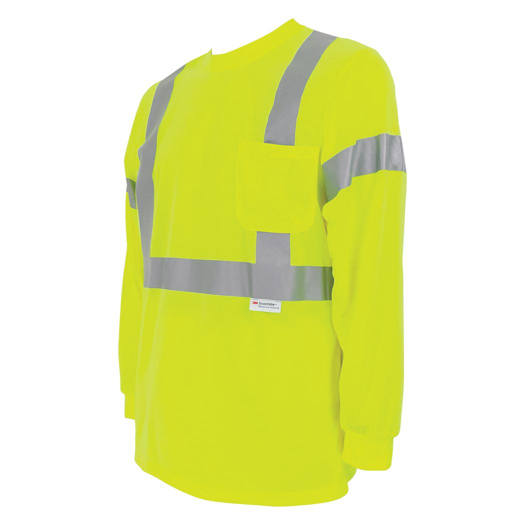P/N # GLO-008LS-L Hi Visibility long sleeve shirt ANSI Class 3 Size: Large 