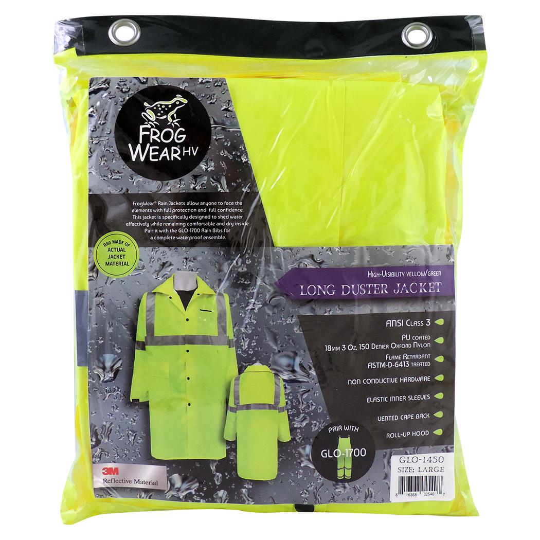 Global Glove GLO-1450 Type R Class FrogWear Self Extinguishing Raincoat  Full Source
