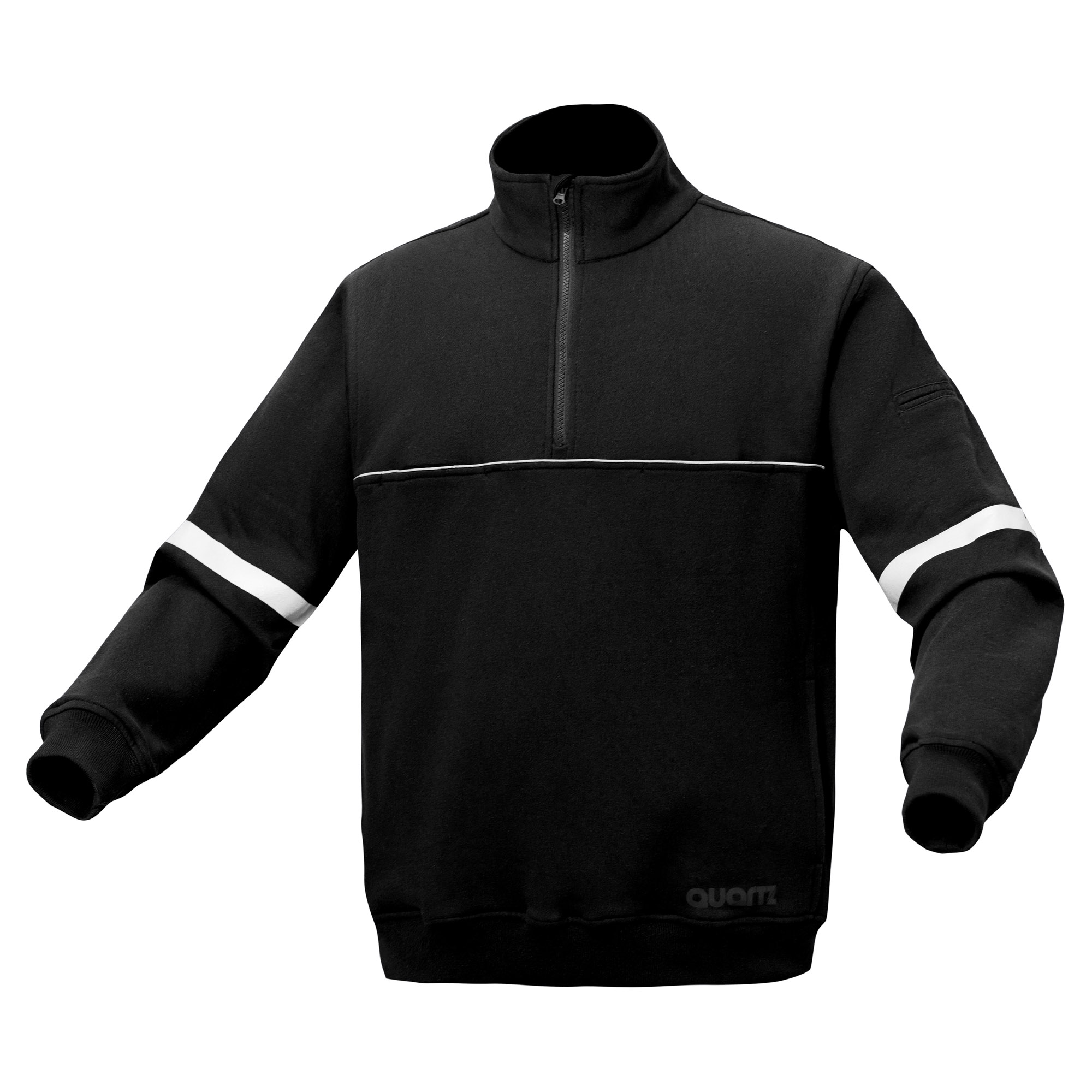 ウェア G-5 GSS Safety 7525 Quartz 100% Cotton Job Shirt W/ 1/4 Zipper - Black