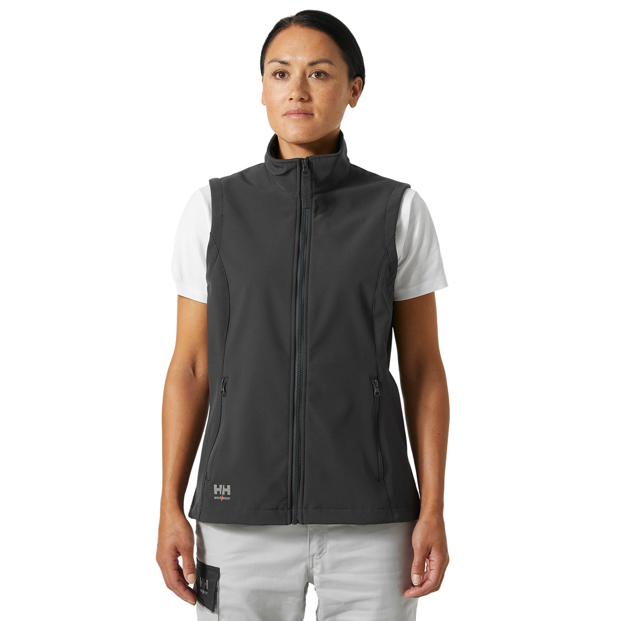 Helly Hansen 74242 Women's Manchester 2.0 Zip In Softshell Vest - Ebony