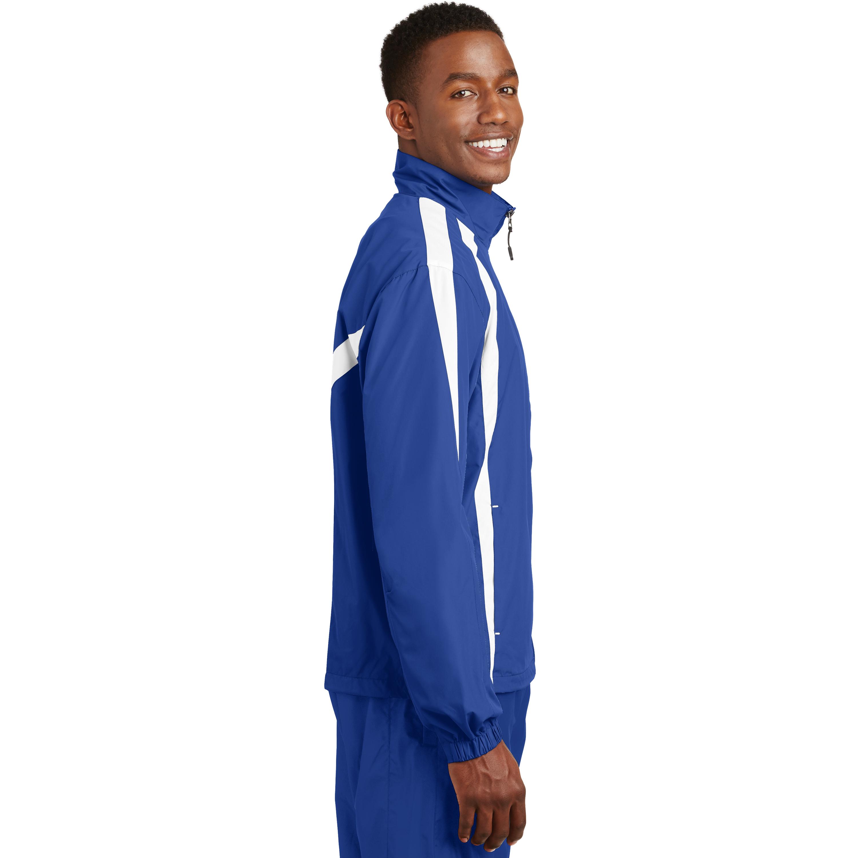 Sport-Tek Colorblock Raglan Jacket - JST60, 100% Polyester, Articulated Elbows