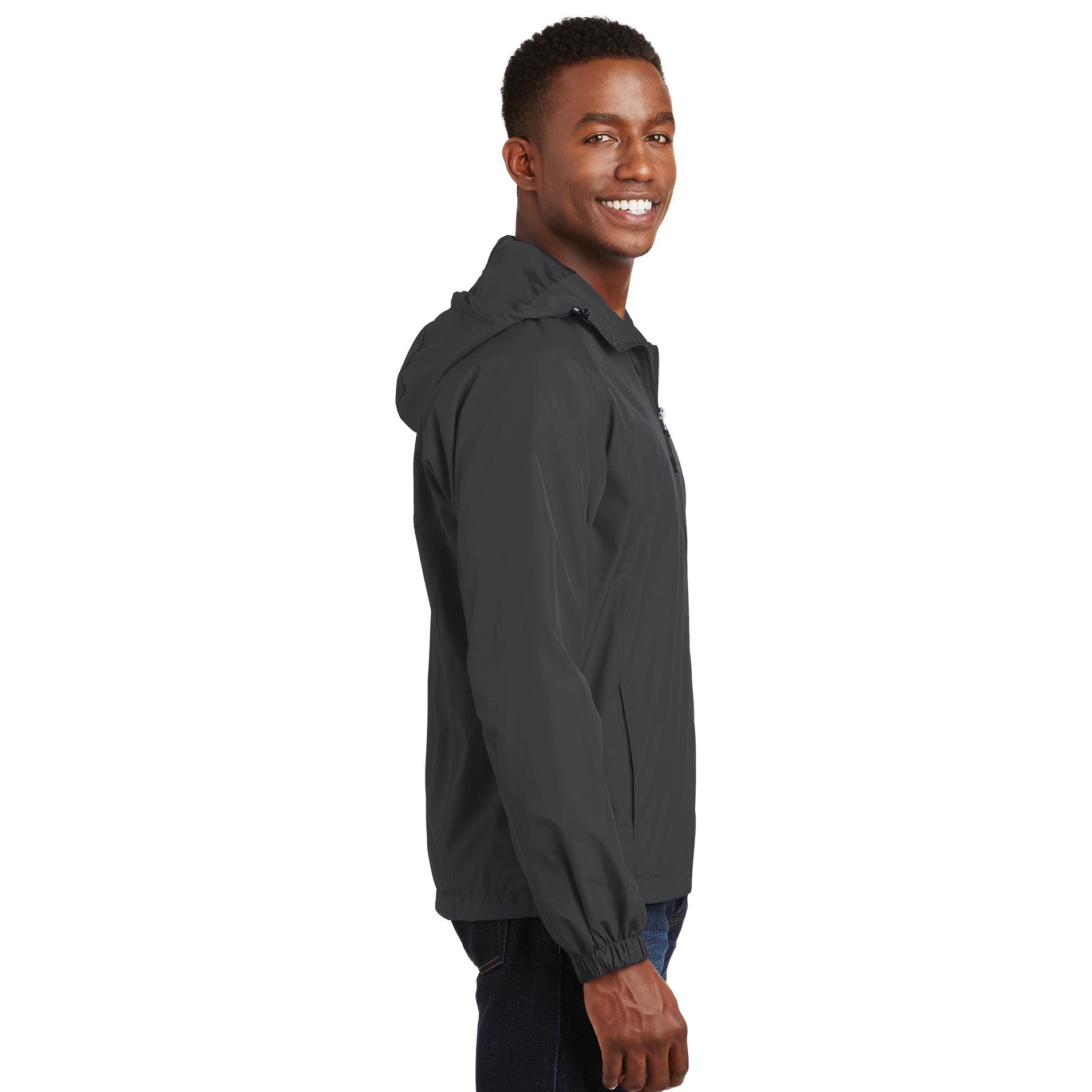 Sport-Tek JST73 Hooded Raglan Jacket - Graphite Grey | Full Source