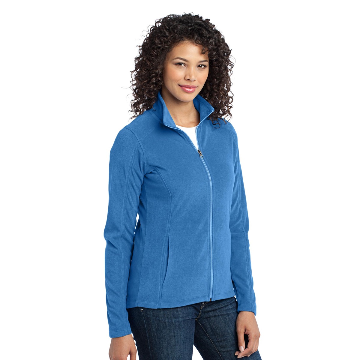 Port Authority L223 Ladies Microfleece Jacket - Light Royal ...