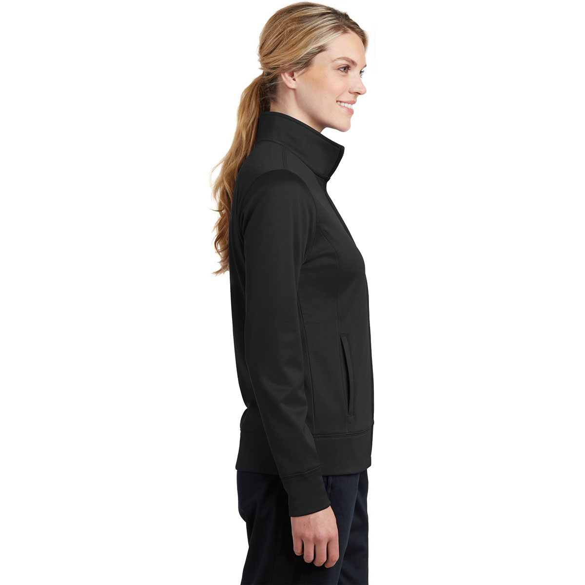 LST241 Sport-Tek® Ladies Sport-Wick® Fleece Full-Zip Jacket 