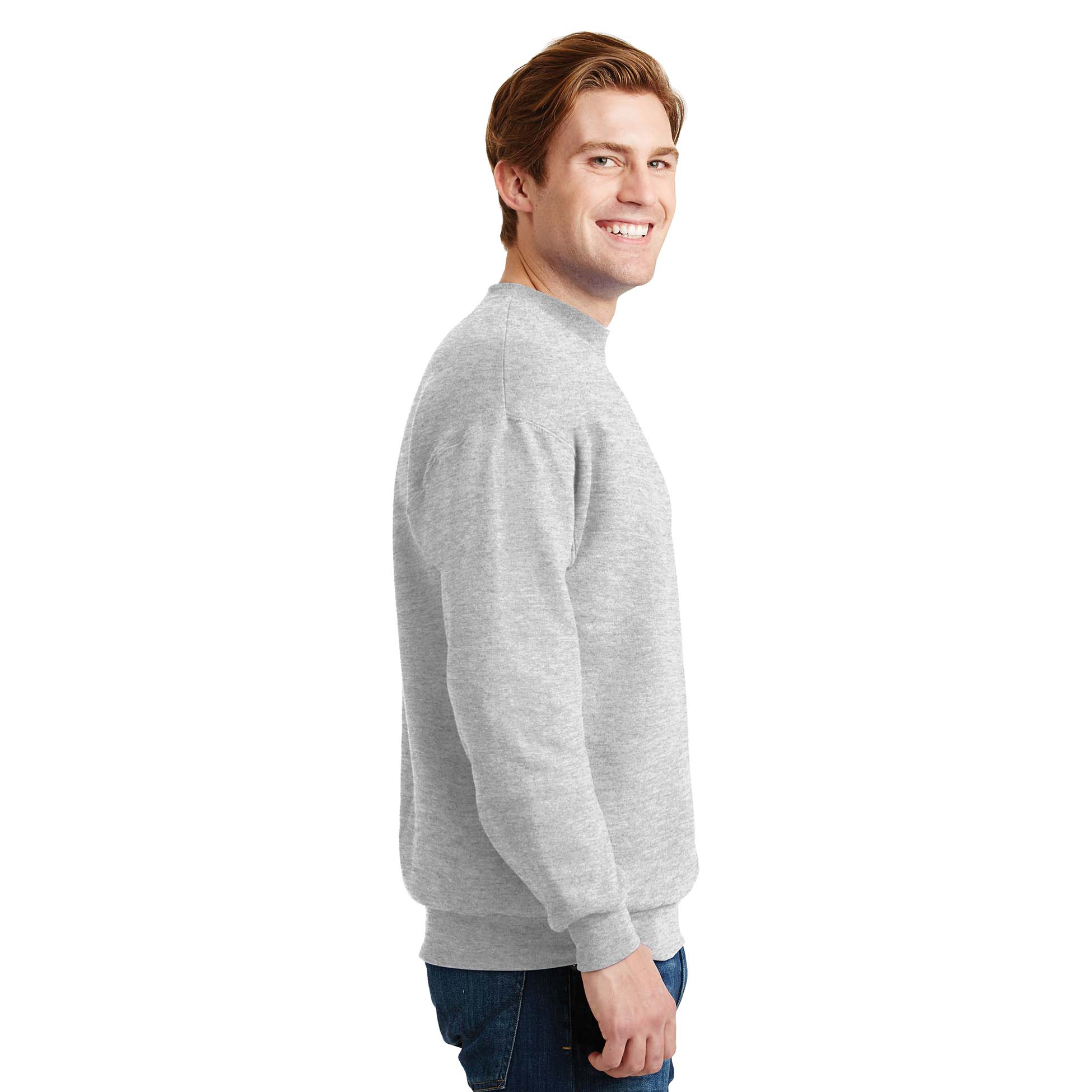 Hanes P160 EcoSmart Crewneck Sweatshirt - Ash | Full Source