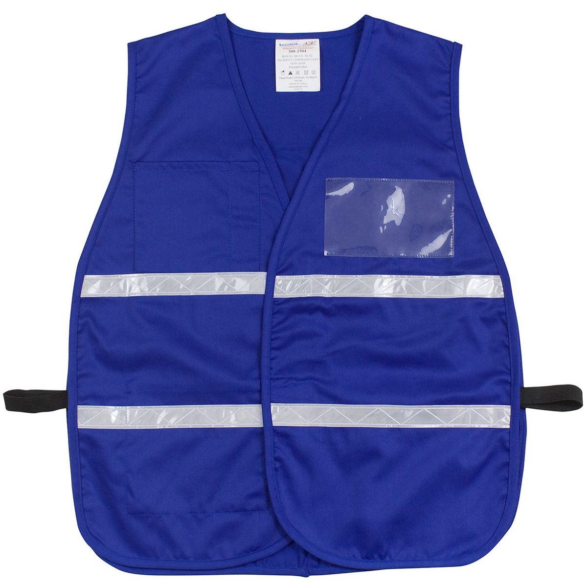 Pip Vests PIP 300-2504 Cotton/Polyester Non-ANSI Incident Command Vest - Royal ...