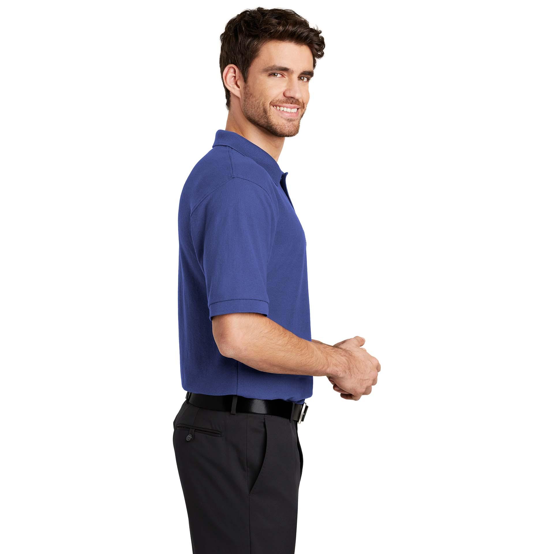 Port Authority K500 Silk Touch Polo Mediterranean Blue Full Source