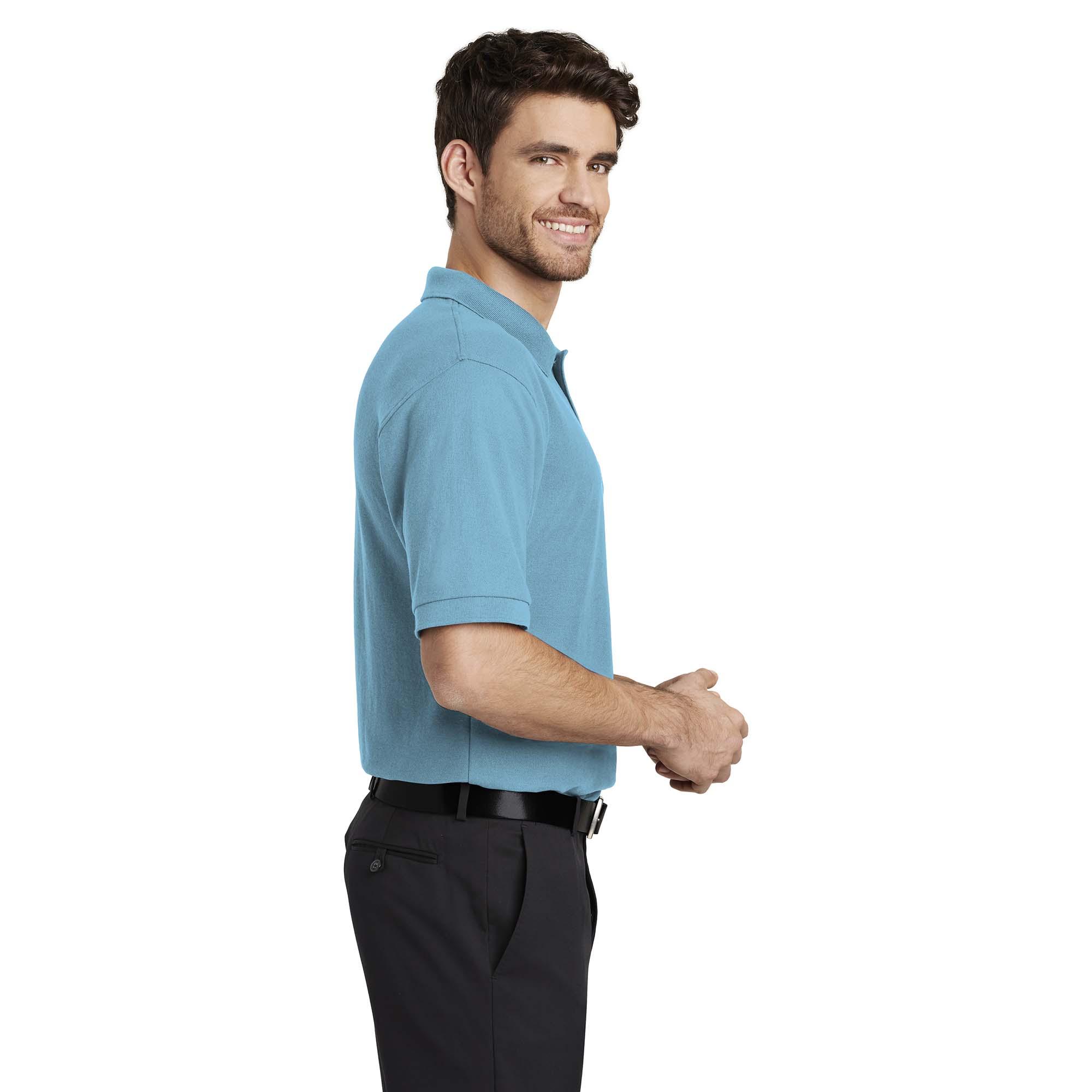 Port Authority K500ES Extended Size Silk Touch Polo - Maui Blue | Full ...