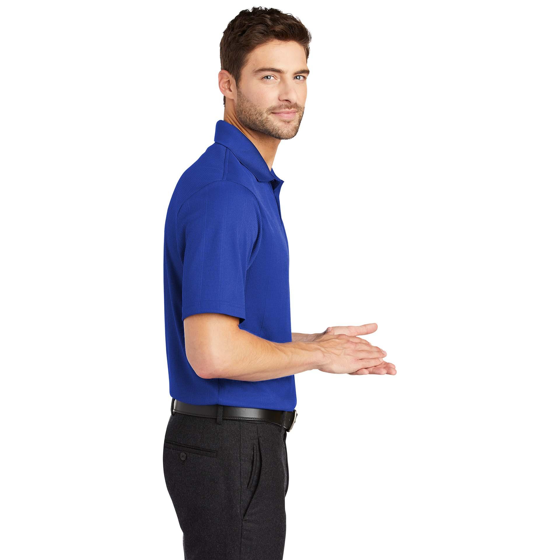 Port Authority K528 Performance Fine Jacquard Polo Hyper Blue Full
