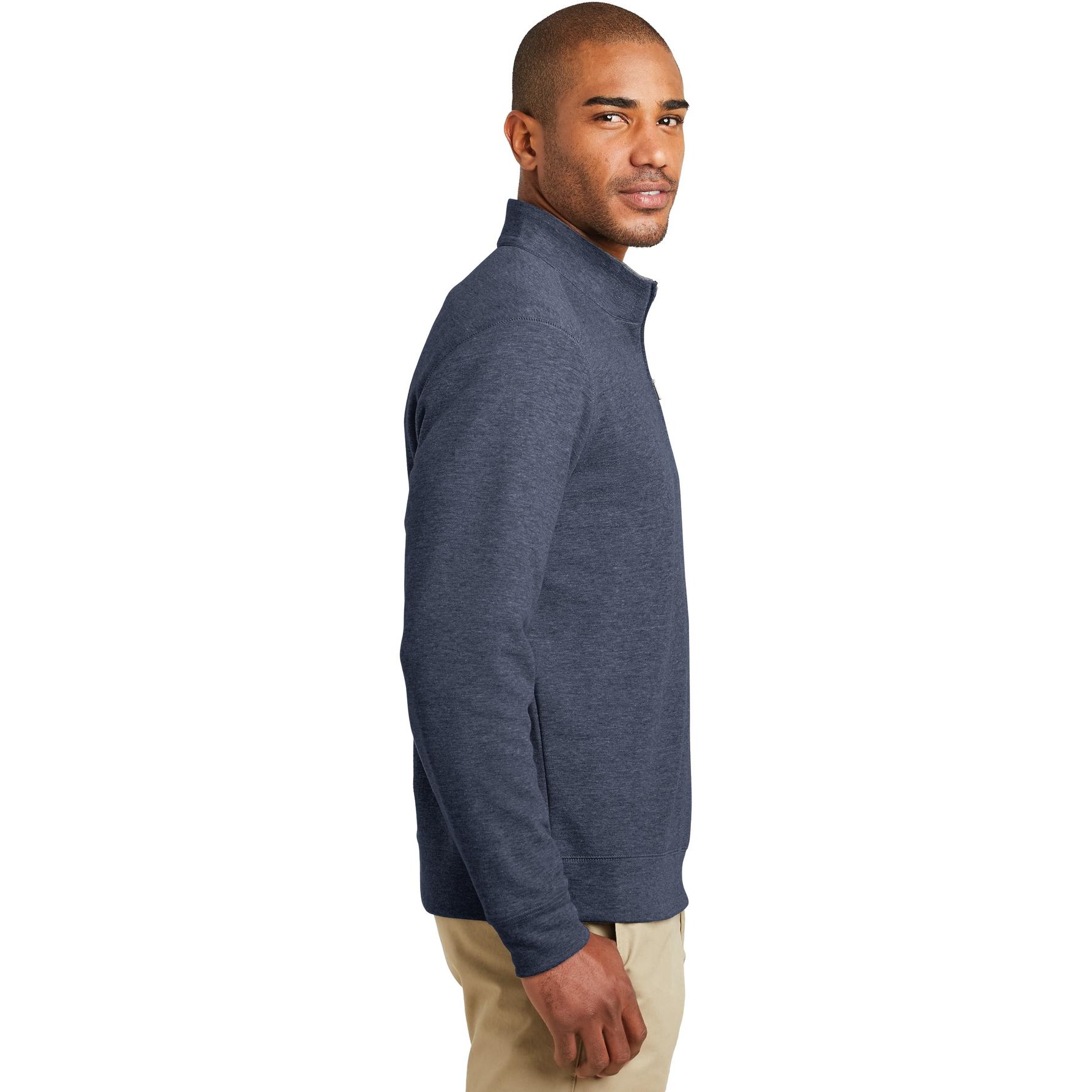 Port Authority K807 Interlock 1/4-Zip - Estate Blue Heather