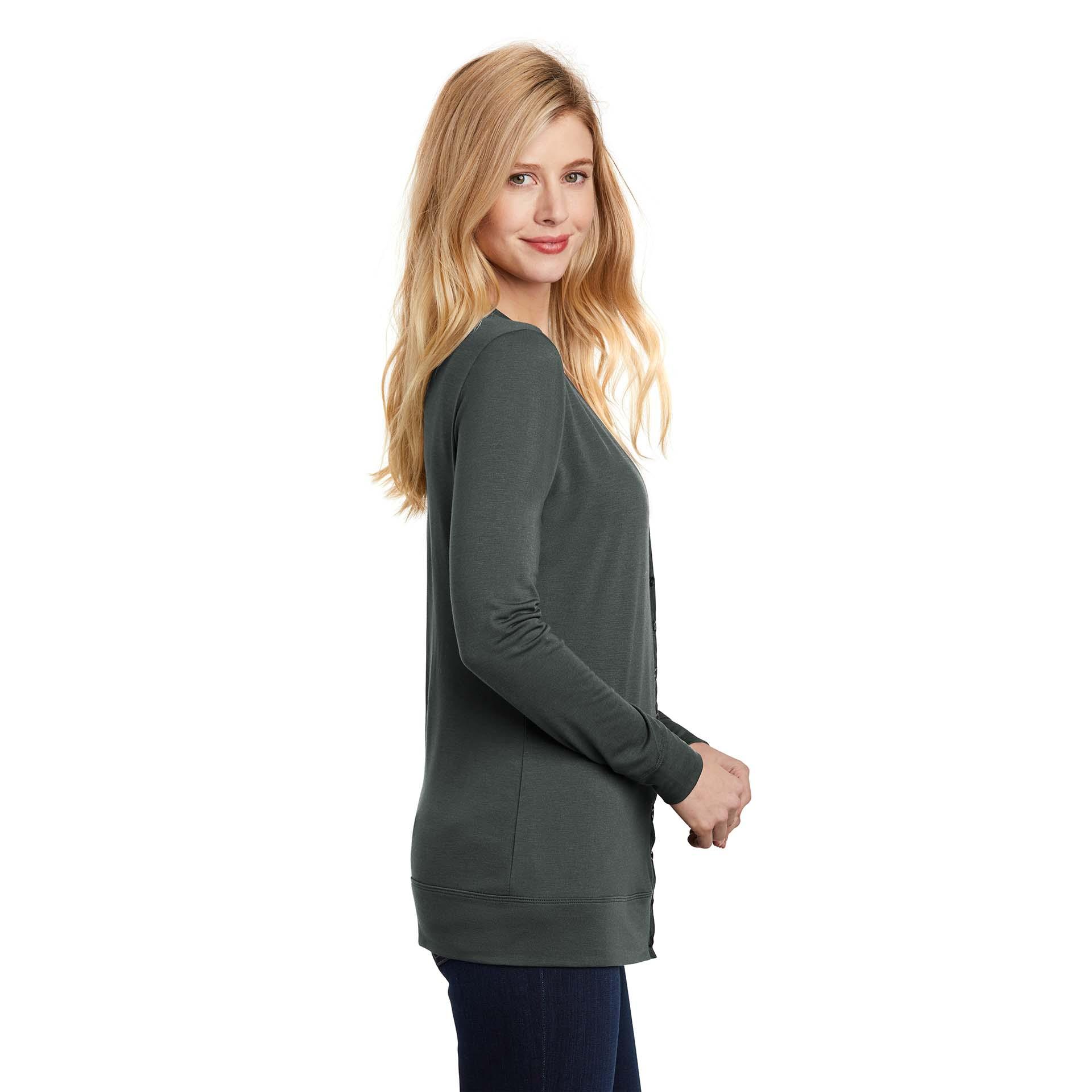 Port Authority L545 Ladies Concept Cardigan - Grey Smoke | Full Source