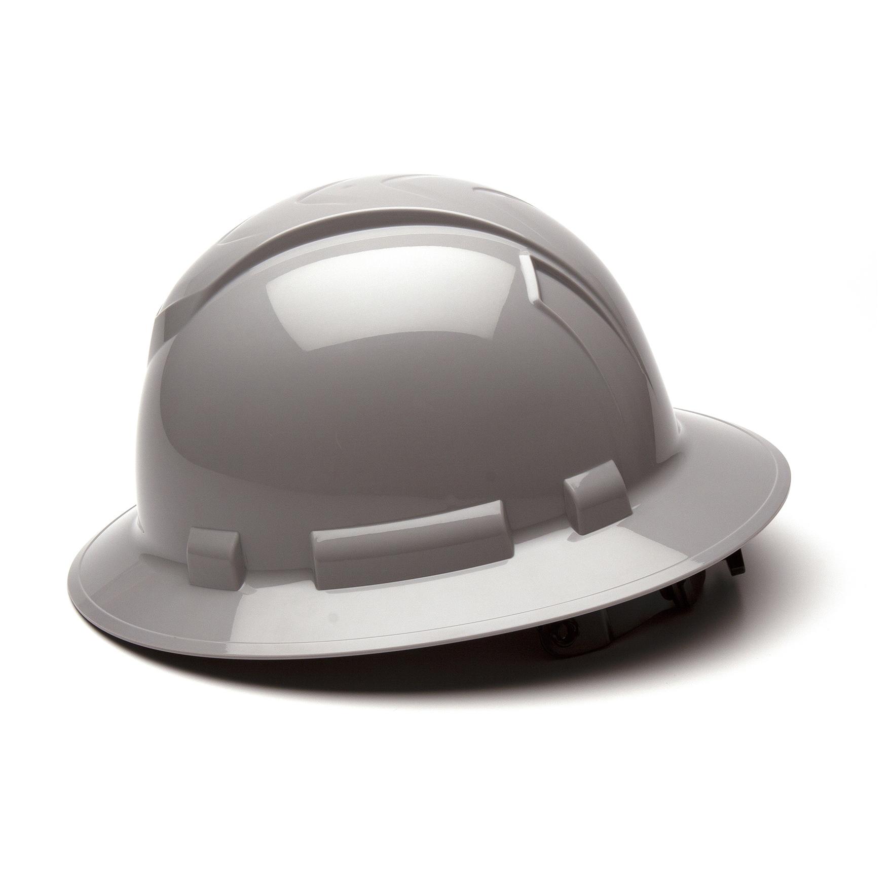 Pyramex HP54112 Ridgeline Full Brim Hard Hat 4Point Ratchet