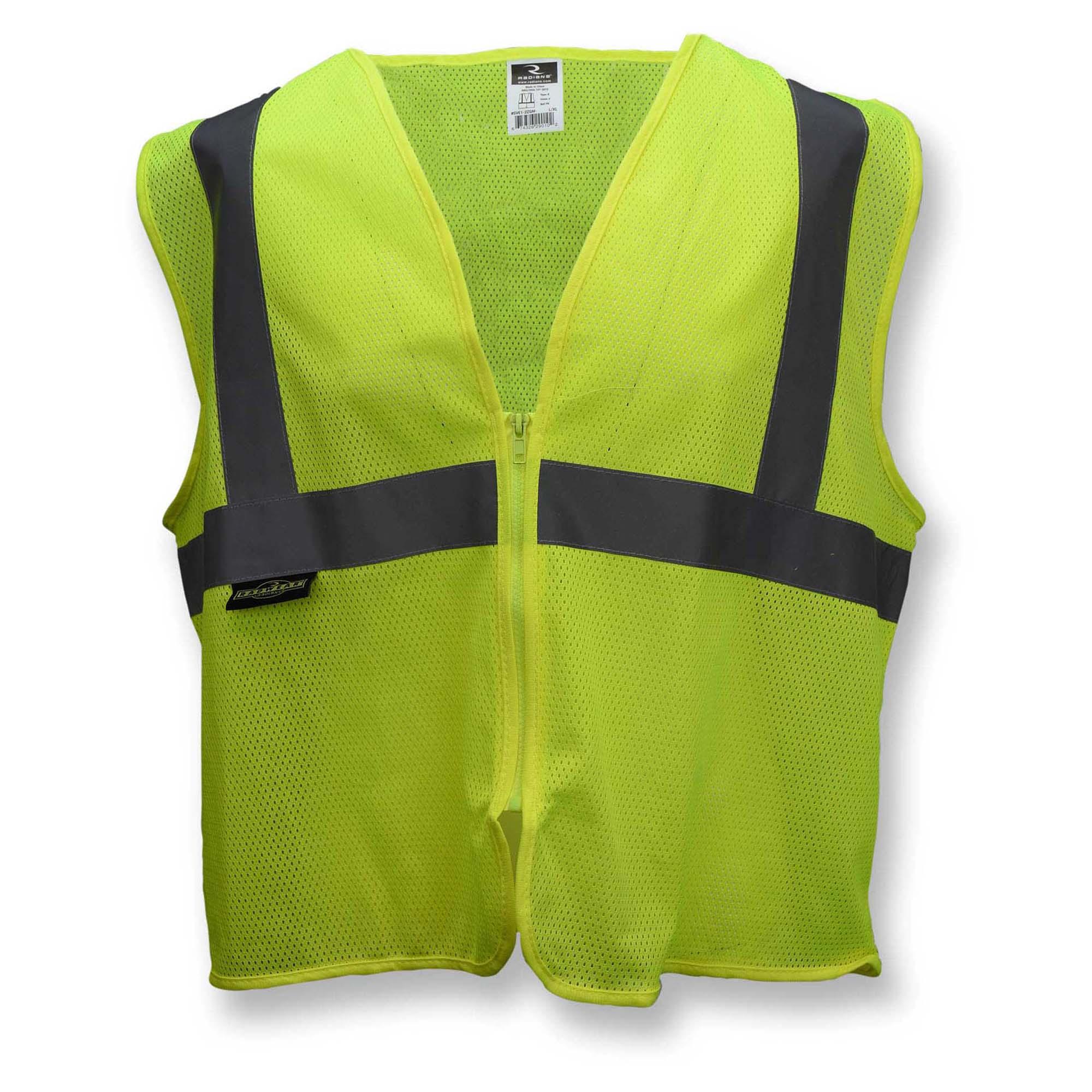 Radians SVE1 Type R Class 2 Economy Safety Vest with No Pockets