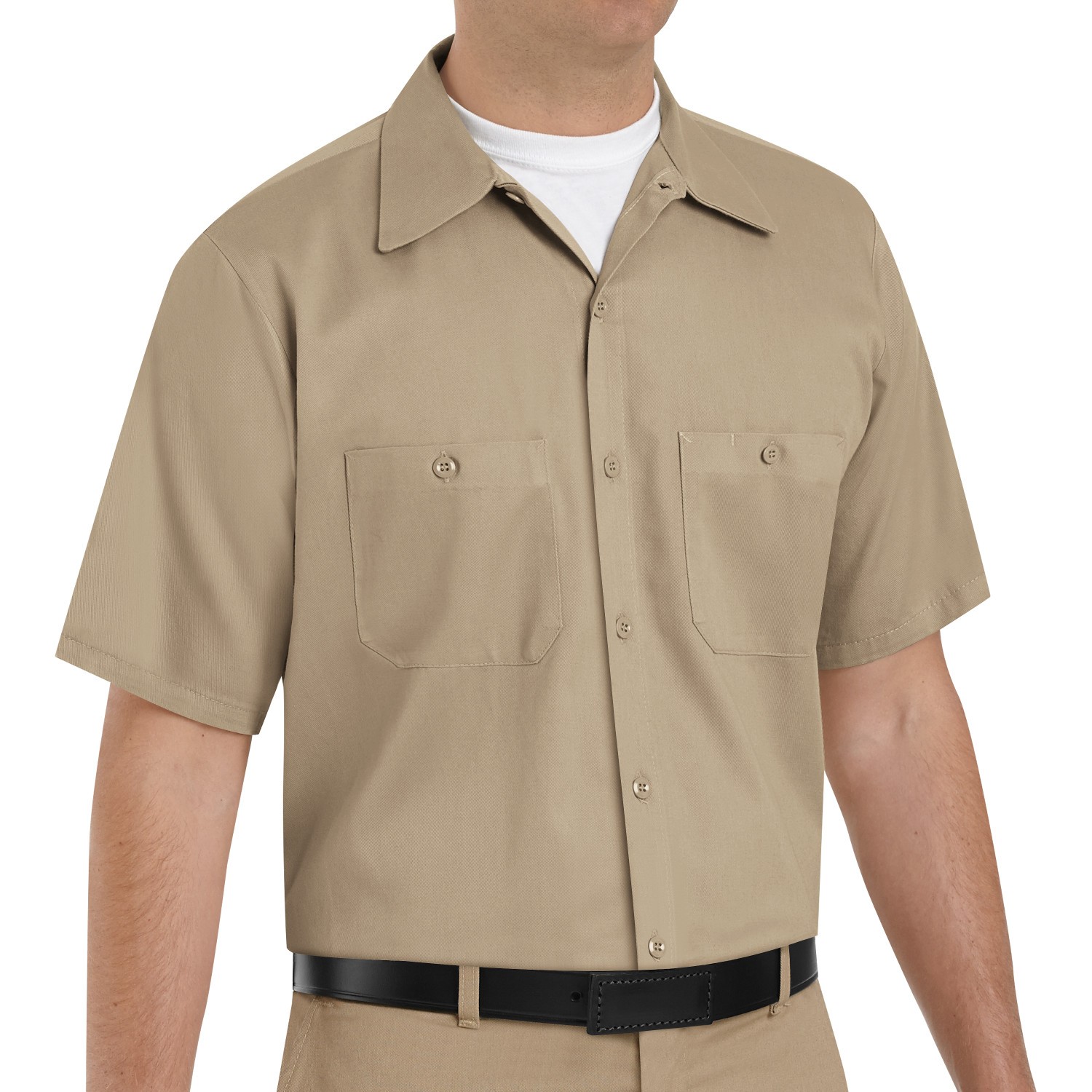 Red Kap SC40 Men's Wrinkle Resistant Cotton Work Shirt - Short