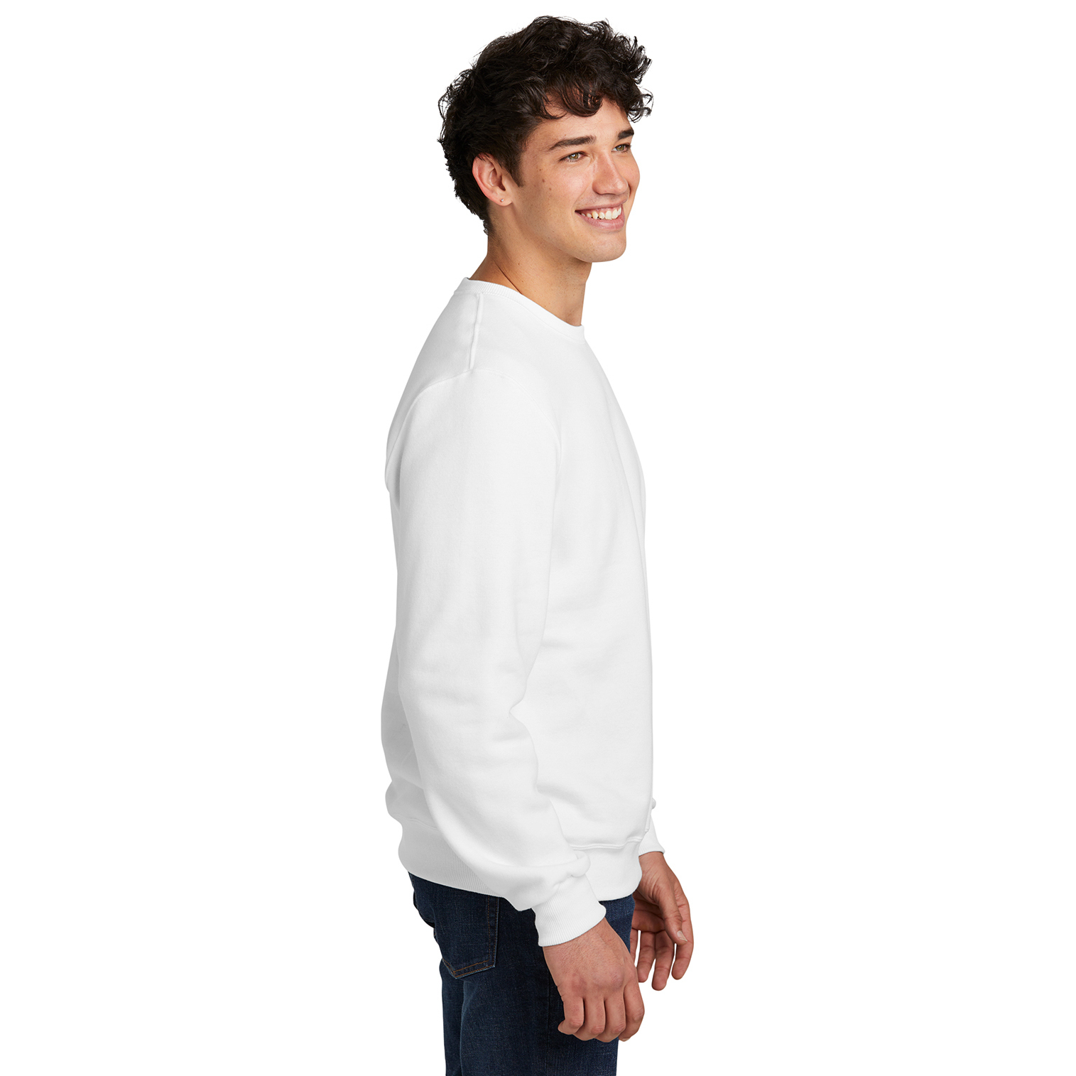 Jerzees 701M Eco Premium Blend Crew Neck Sweatshirt - White Jerzees 701M Eco Premium Blend Crew Neck Sweatshirt - White