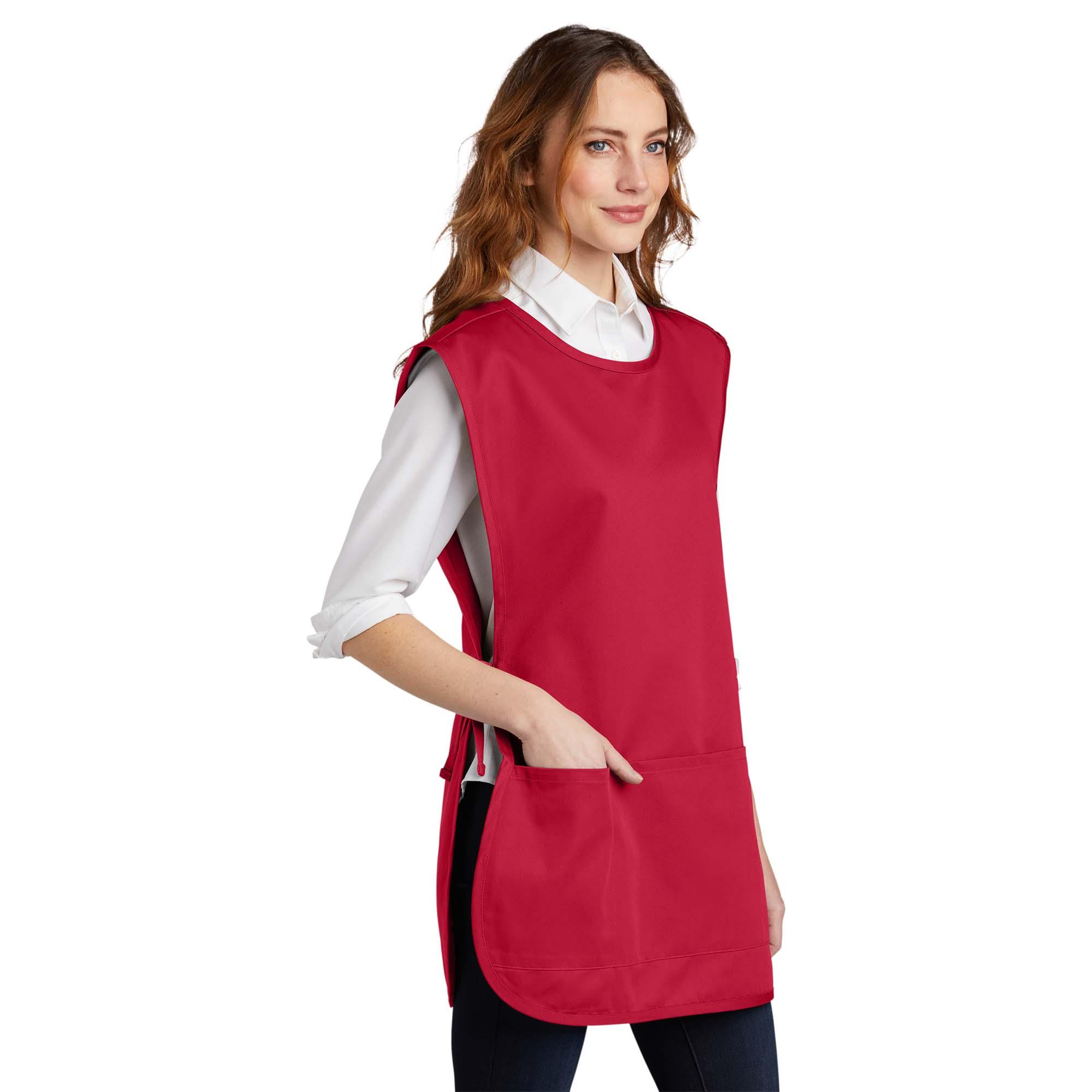 Port Authority A705 Easy Care Cobbler Apron with Stain Release - Red ...