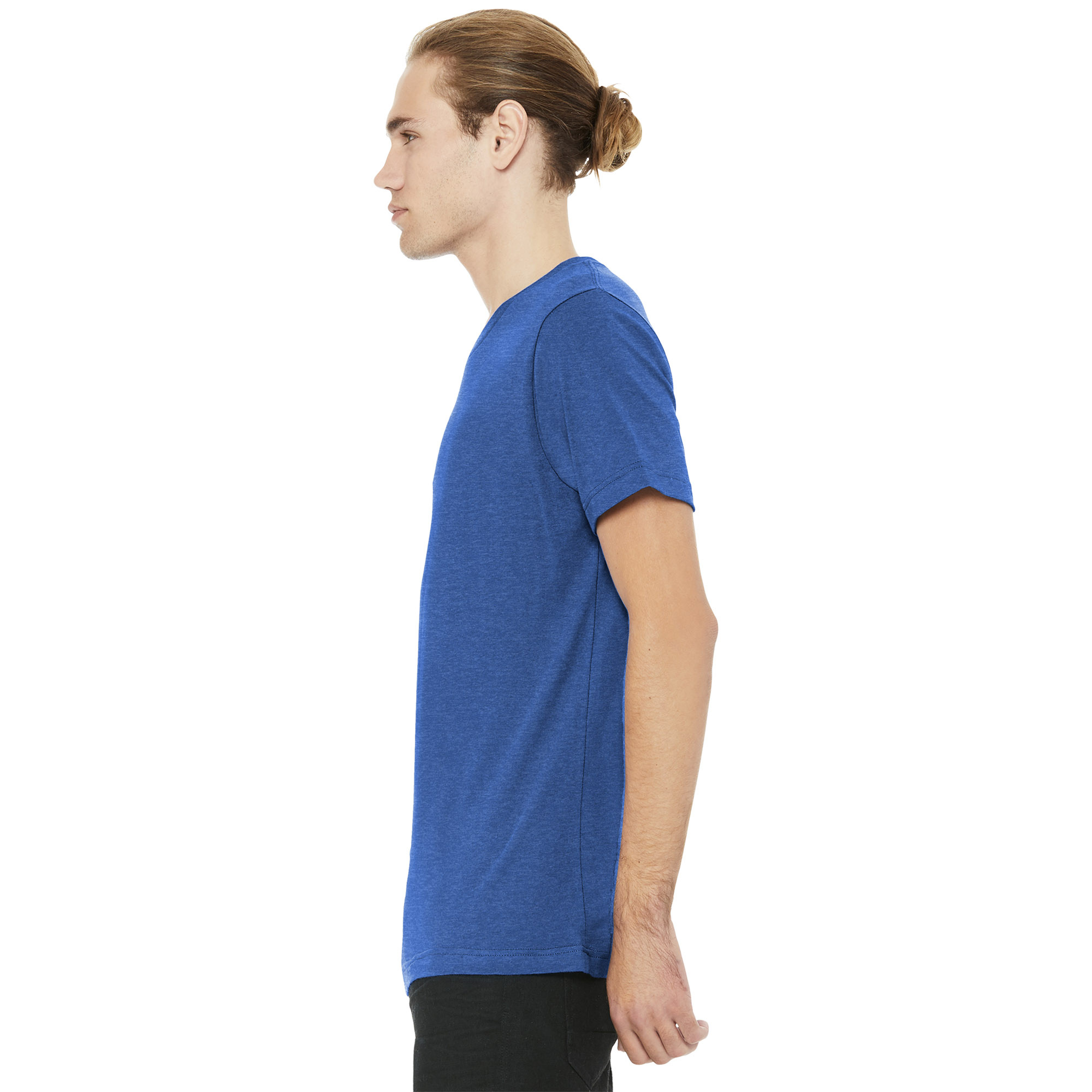 Bella + Canvas BC3005CVC Unisex Heather CVC V-Neck Tee - Heather True ...