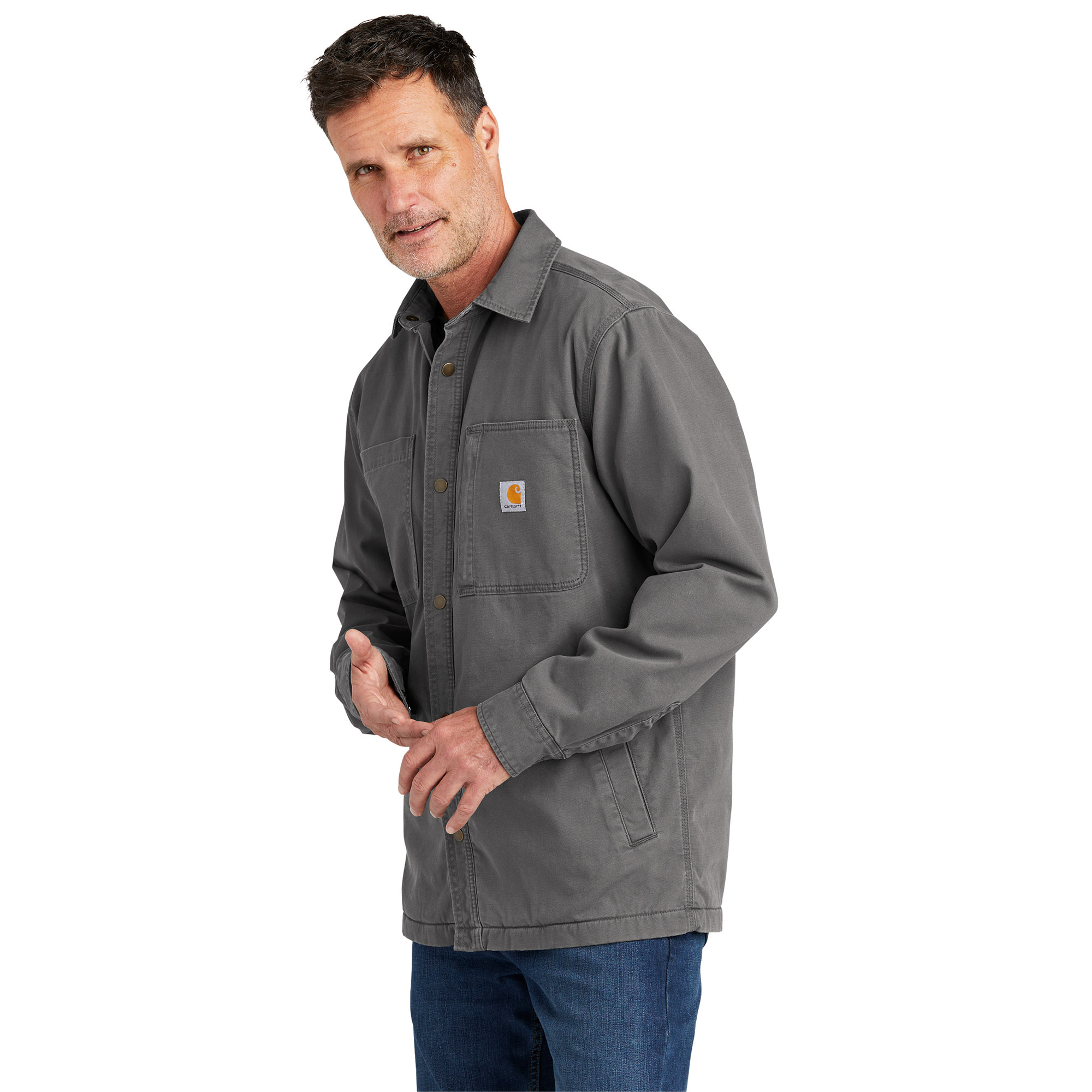 Carhartt 105532 Rugged Flex Fleece-Lined Shirt Jac - Shadow Grey