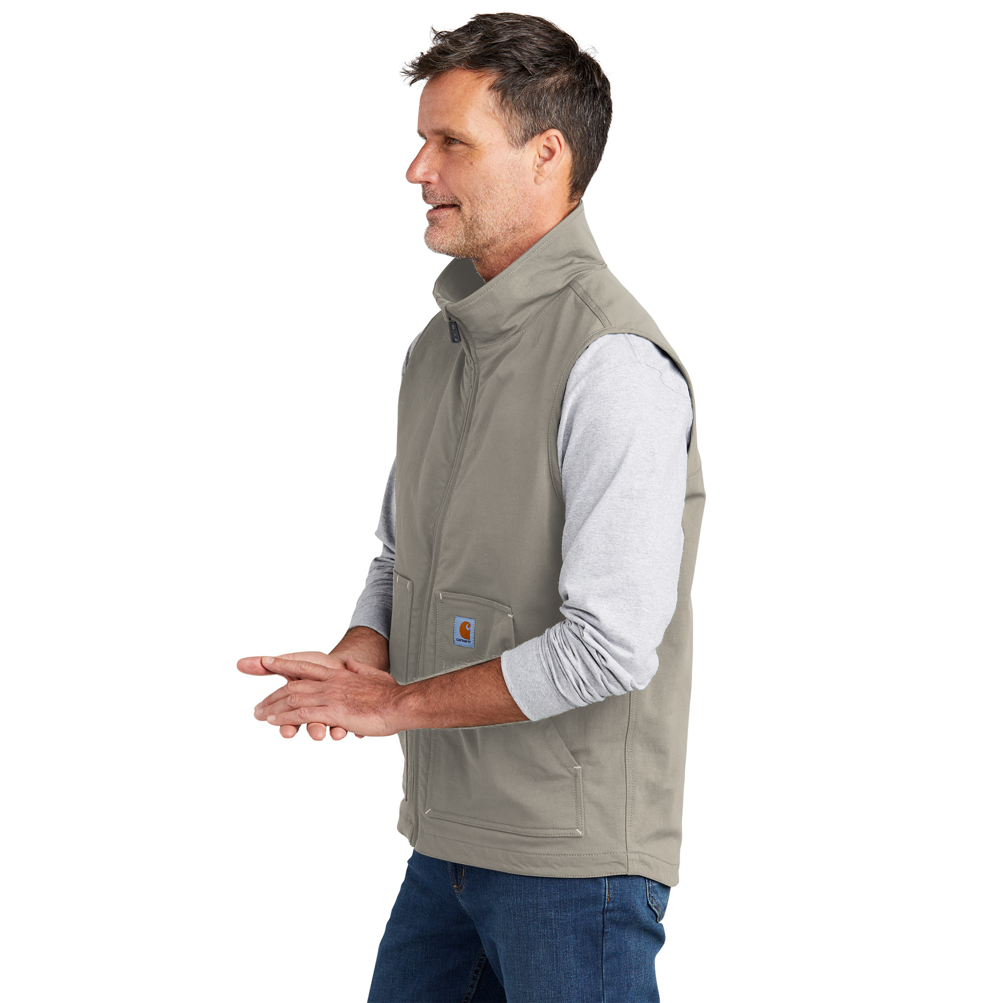 Carhartt WIP Vest (Spring) - Stone Canvas | Dusky Beige