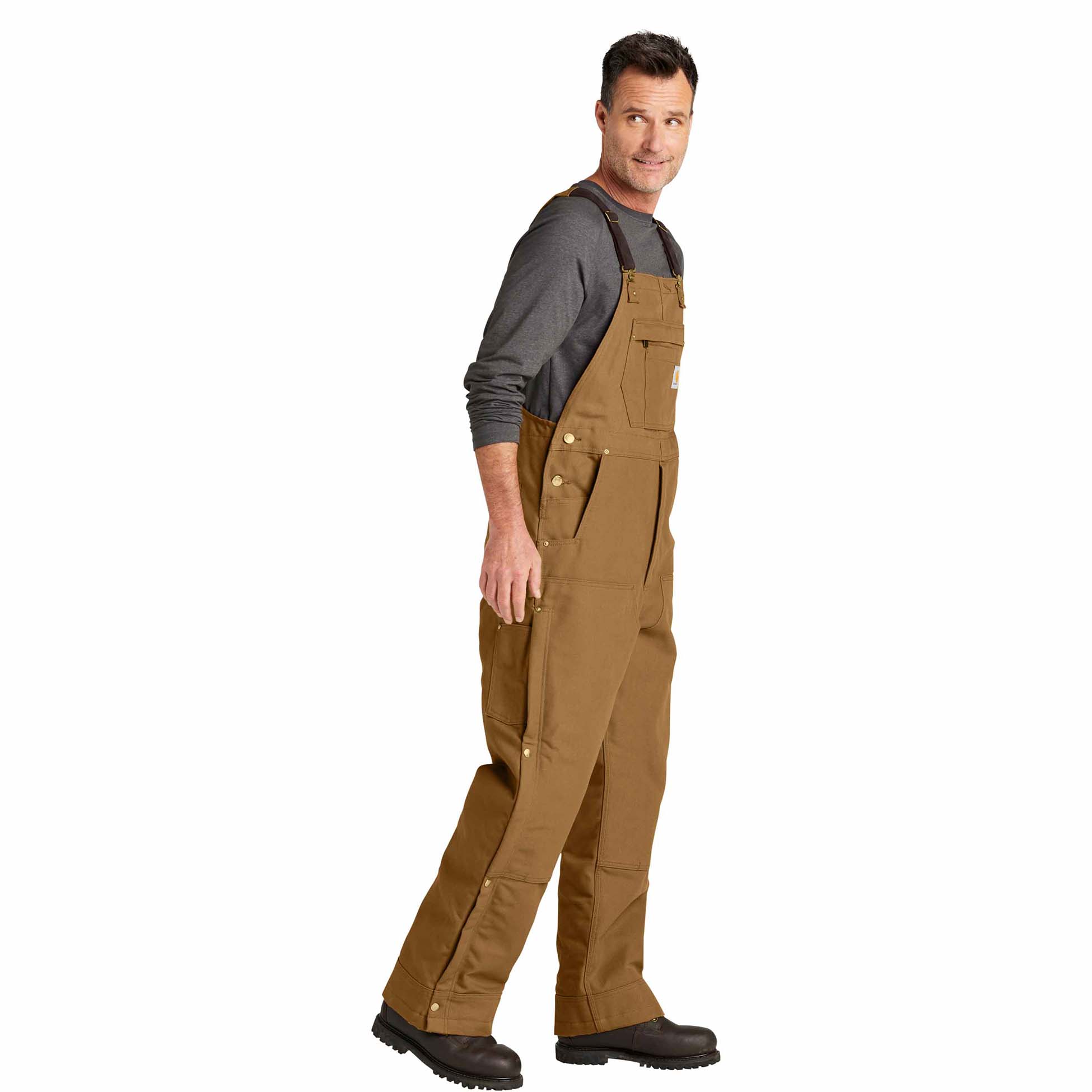 Carhartt CT106672 Firm Duck Insulated Bib Overalls - Carhartt