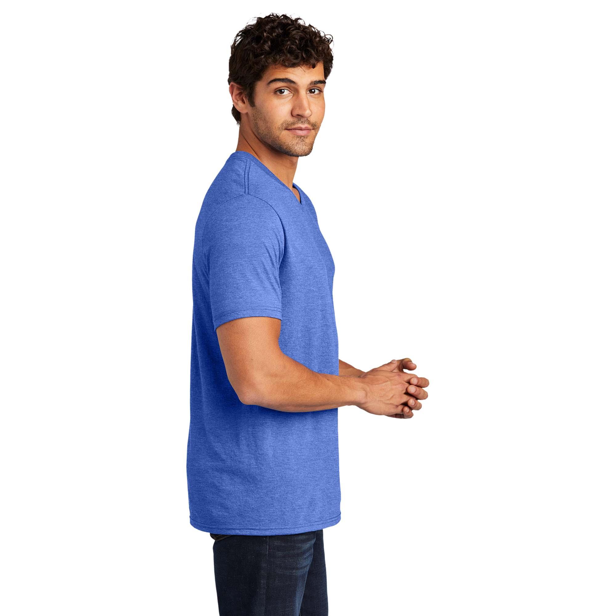 District DT1350 Perfect Tri V-Neck Tee - Royal Frost | Full Source