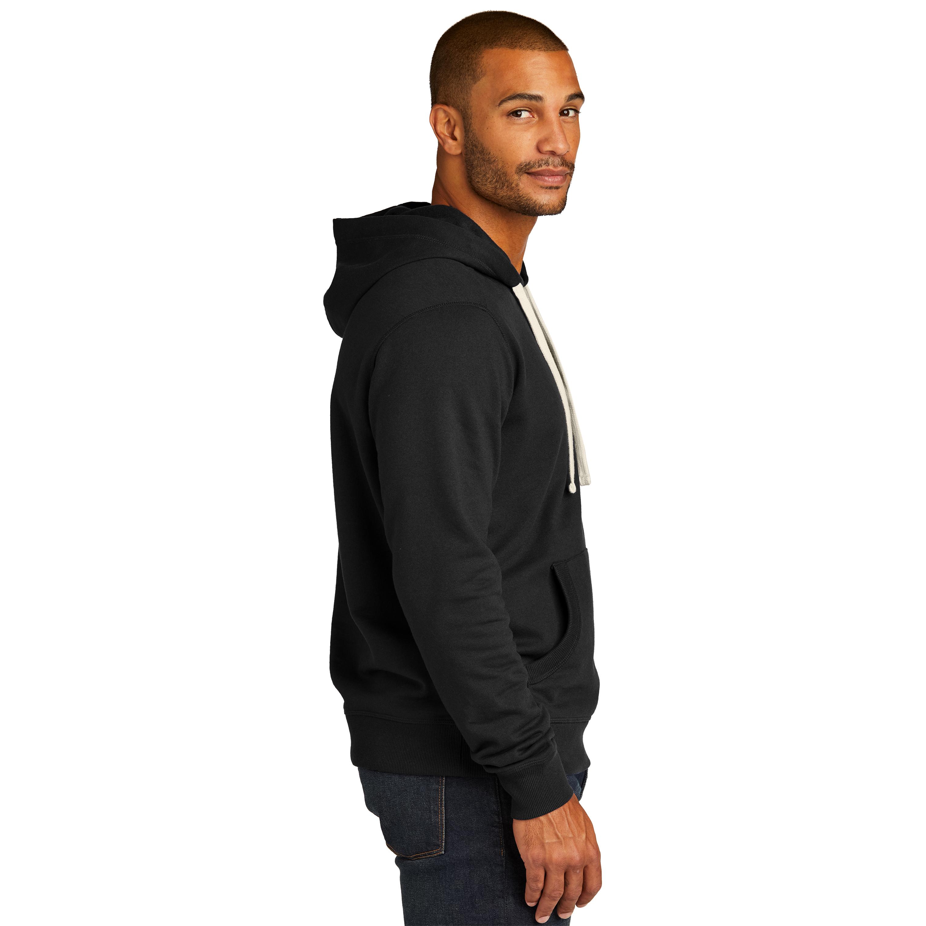 District DT8100 Re-Fleece Pullover Hoodie - Black | Full Source