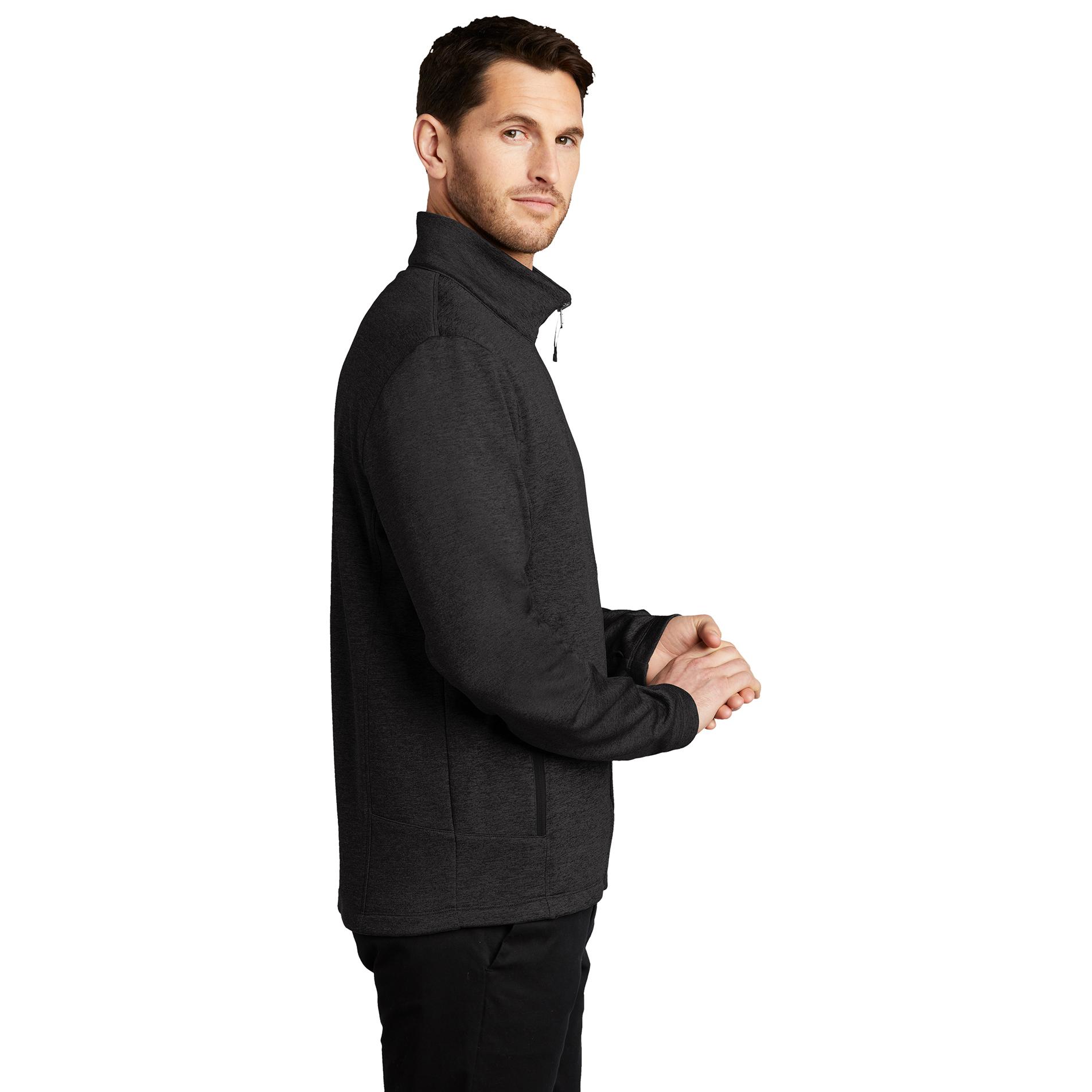 Port Authority F905 Collective Striated Fleece Jacket - Deep Black