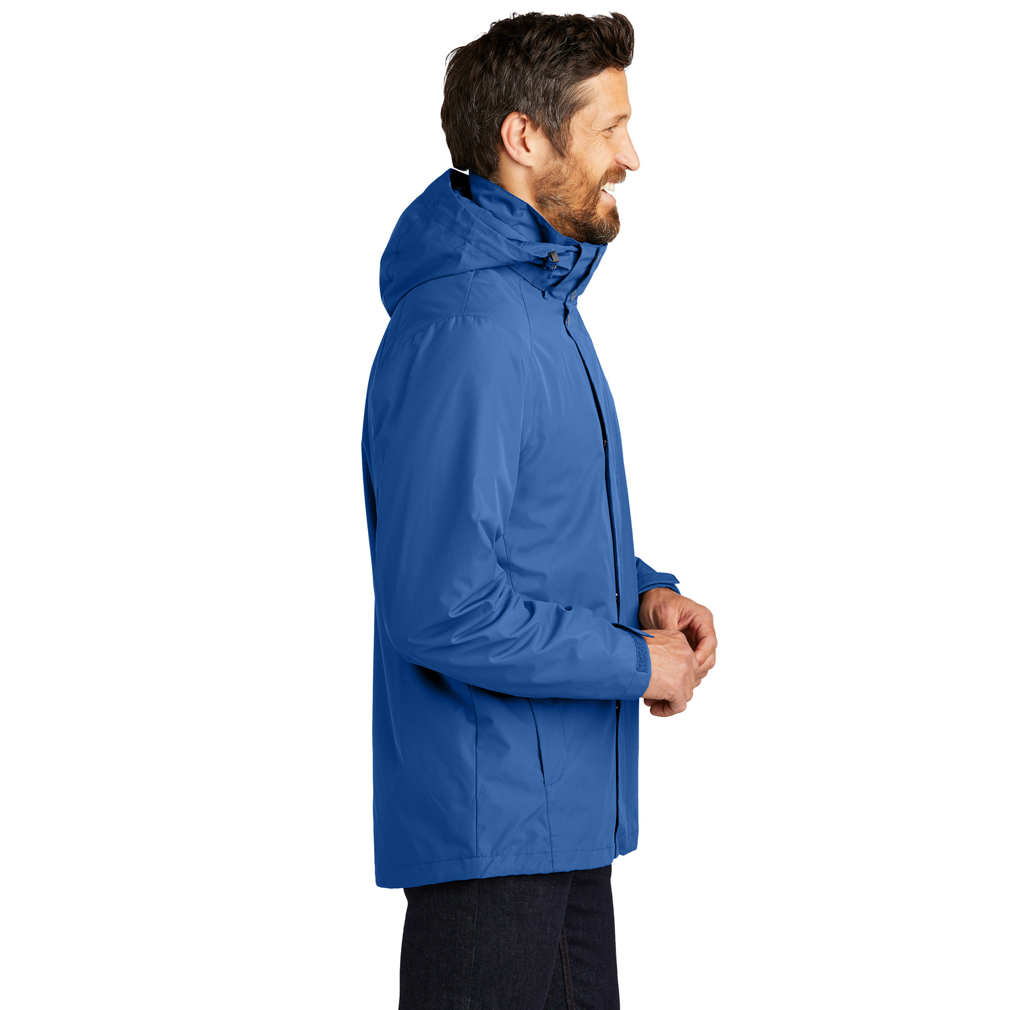 Port Authority J123 All-Weather 3-in-1 Jacket - True Blue | Full