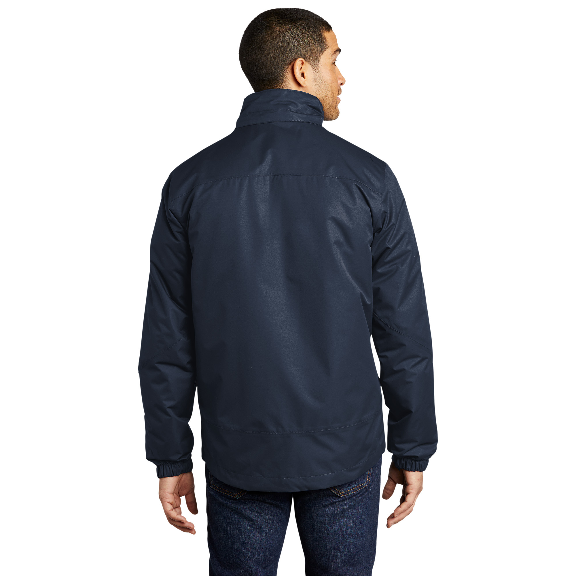 Port Authority J332 Vortex Waterproof 3-in-1 Jacket - River Blue Navy ...