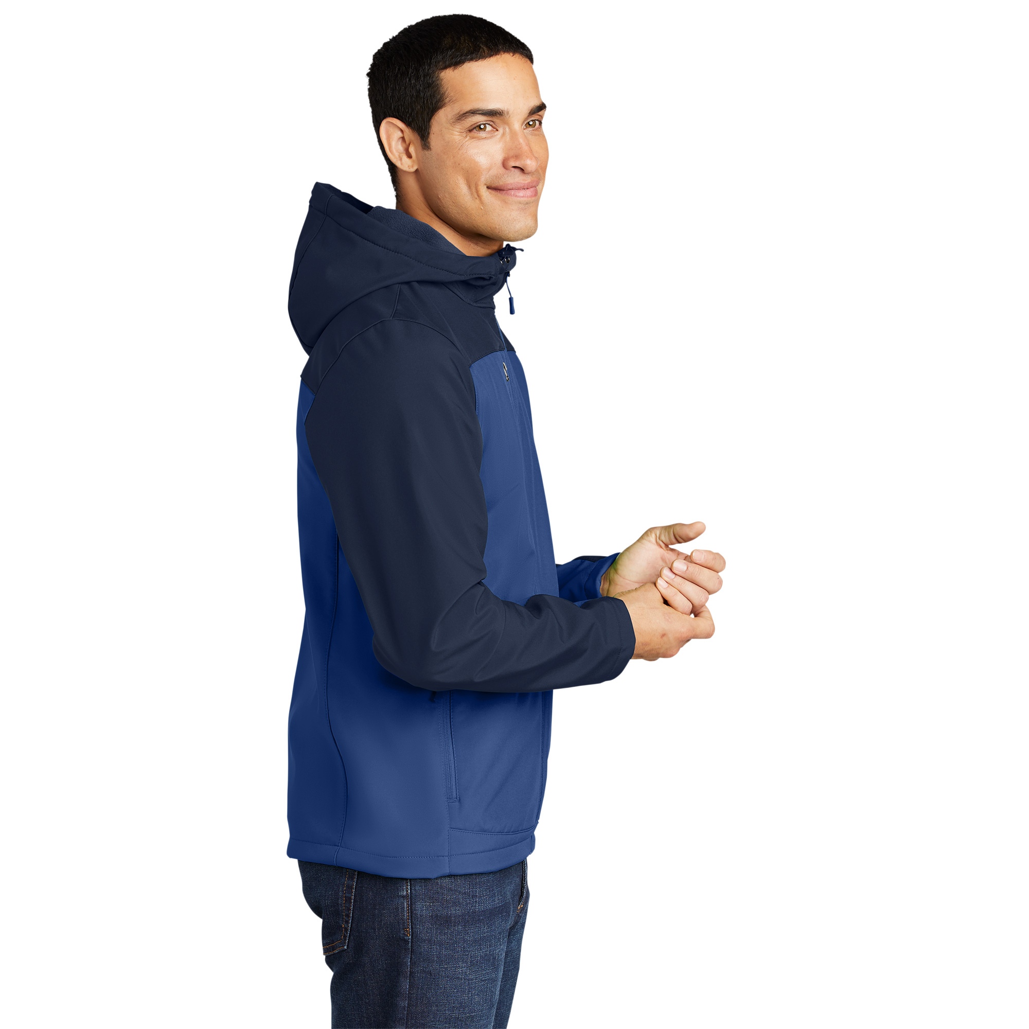 Port Authority J335 Hooded Core Soft Shell Jacket - Night Sky Blue