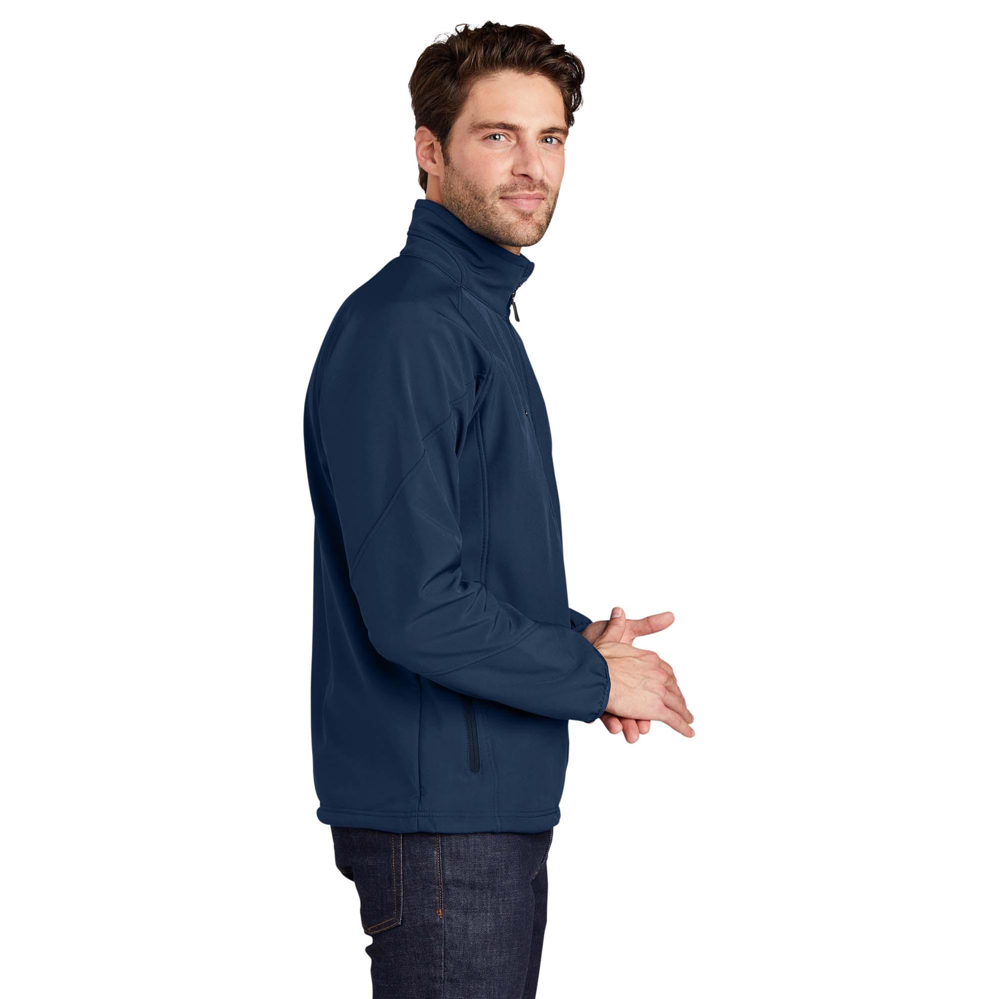 Port Authority J705 Textured Soft Shell Jacket - Insignia Blue ...