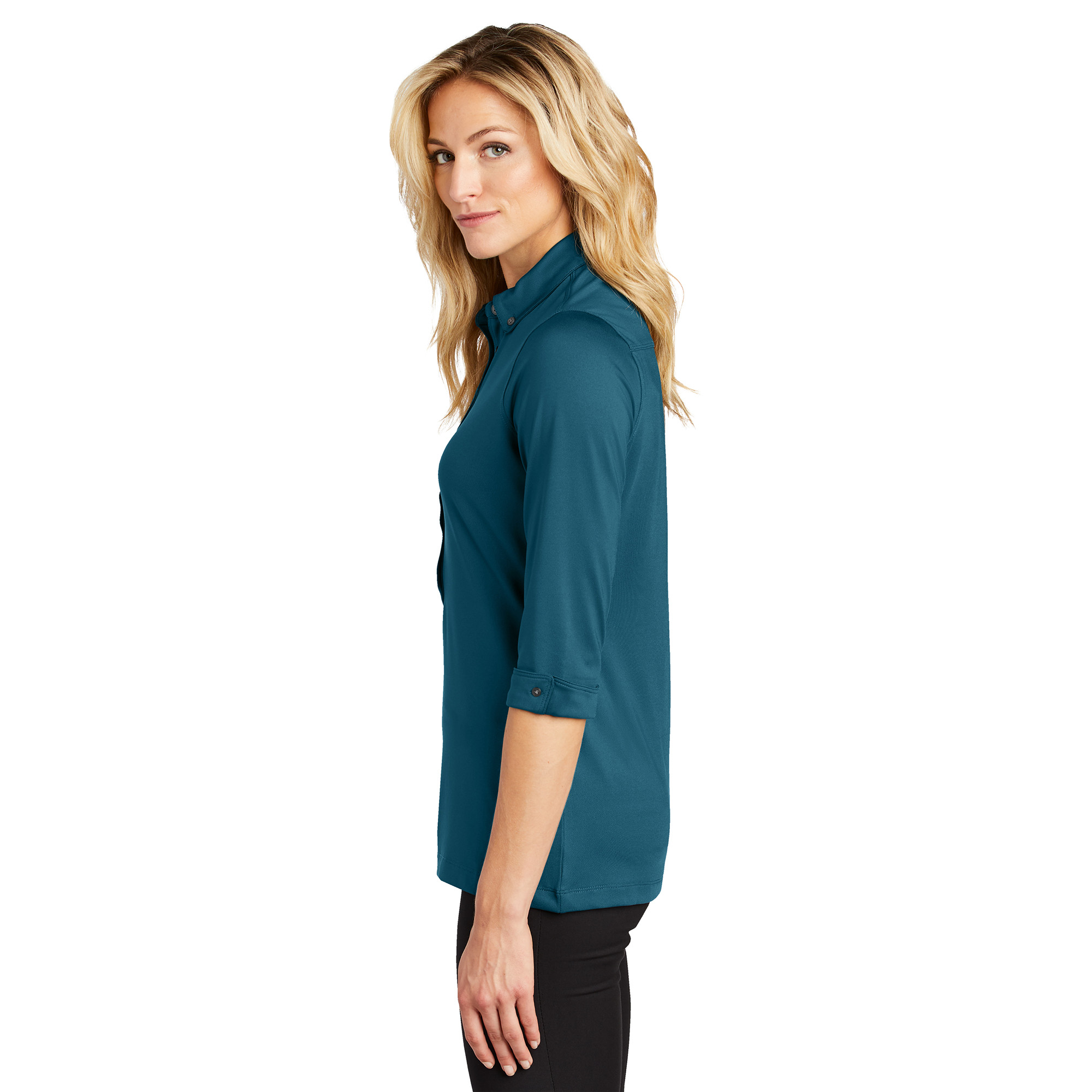 OGIO LOG122 Ladies Gauge Polo - Teal Throttle | Full Source