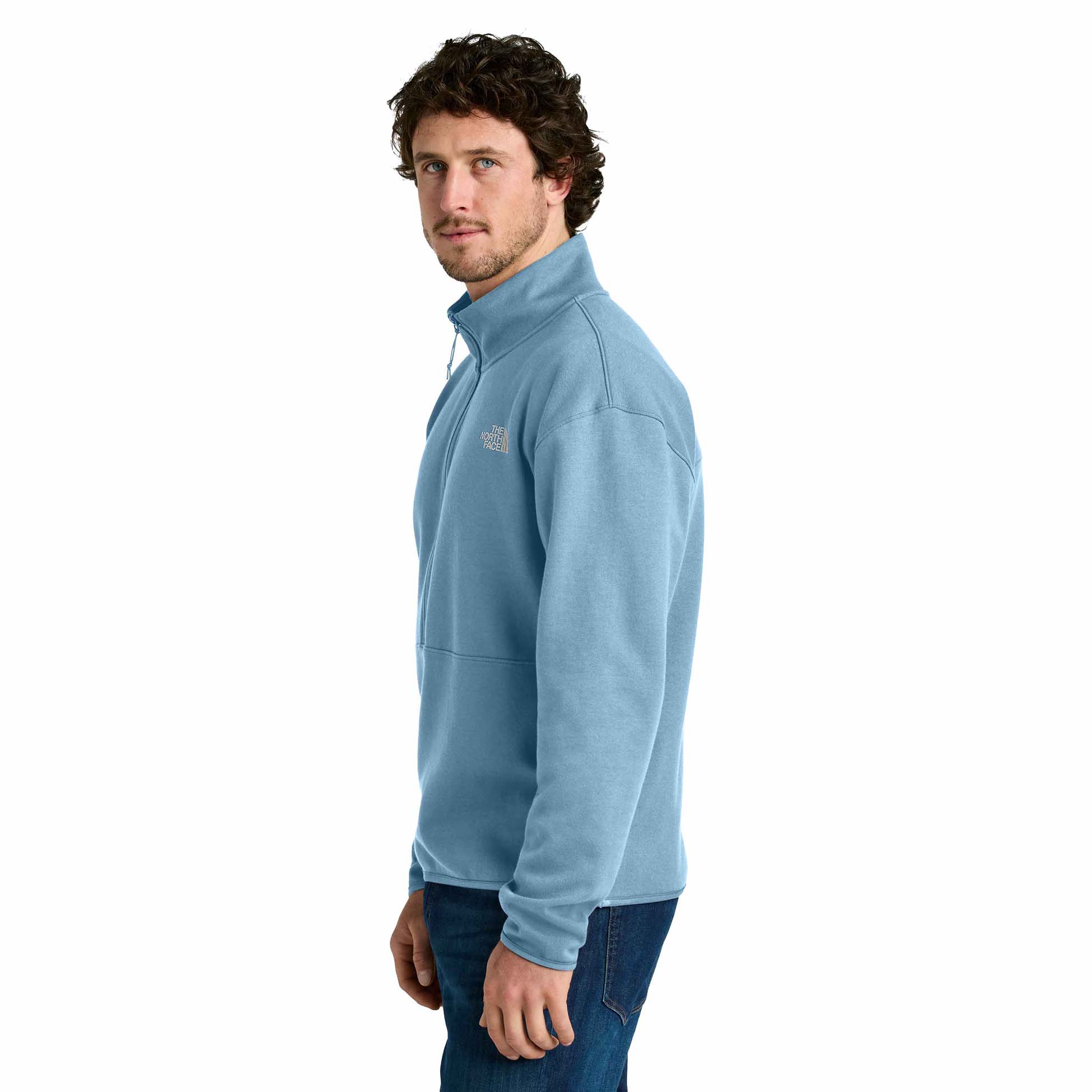 ★THE NORTH FACE★ MEN'S GOME SLEEVE TITANIUM LIGHT BLUE NT7 The North Face Double-Knit Full-Zip Hoodie | Product | SanMar