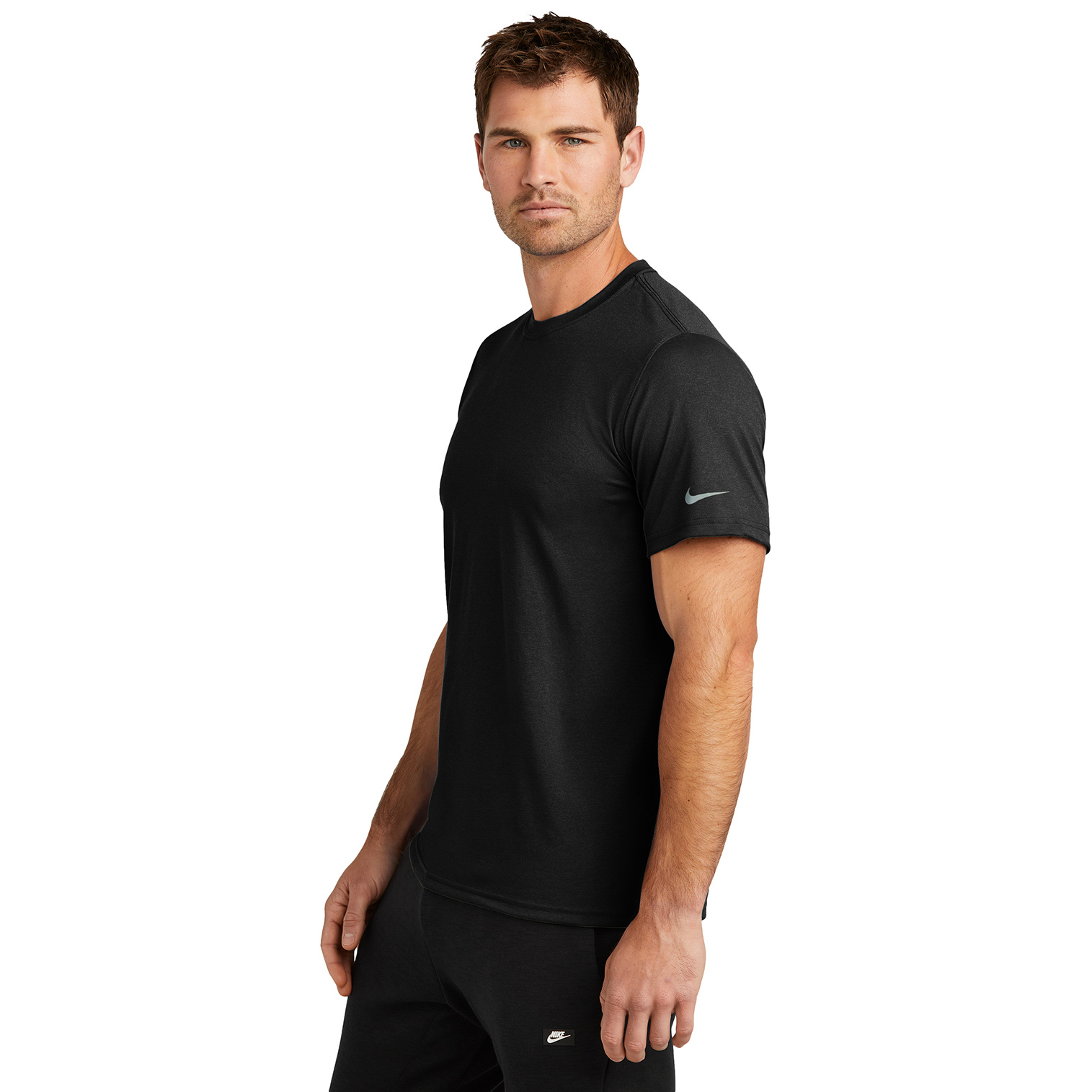 Nike NKDX8730 Swoosh Sleeve rLegend Tee - Black | Full Source