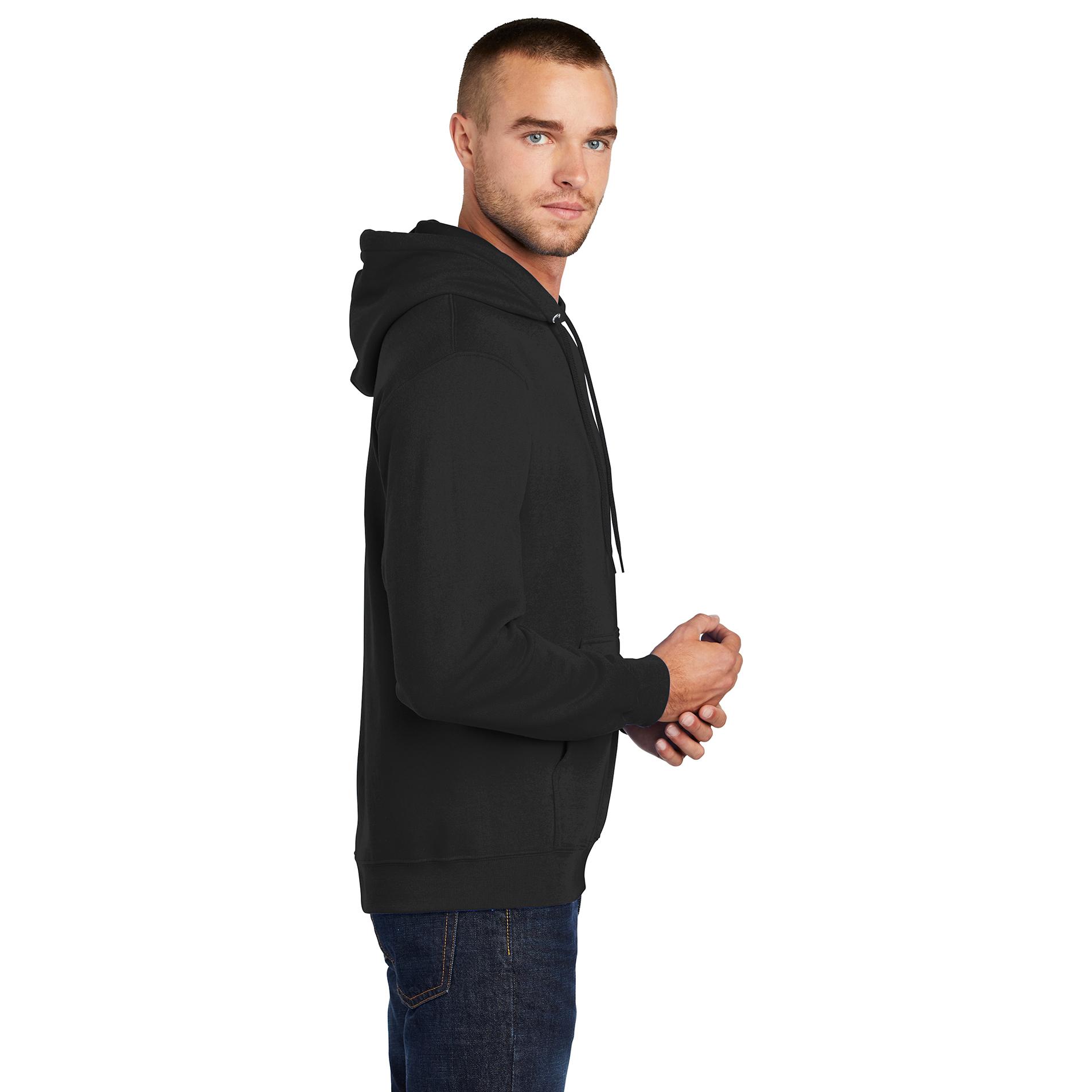 Port & Company PC78H Core Fleece Pullover Hooded Sweatshirt - Jet Black ...