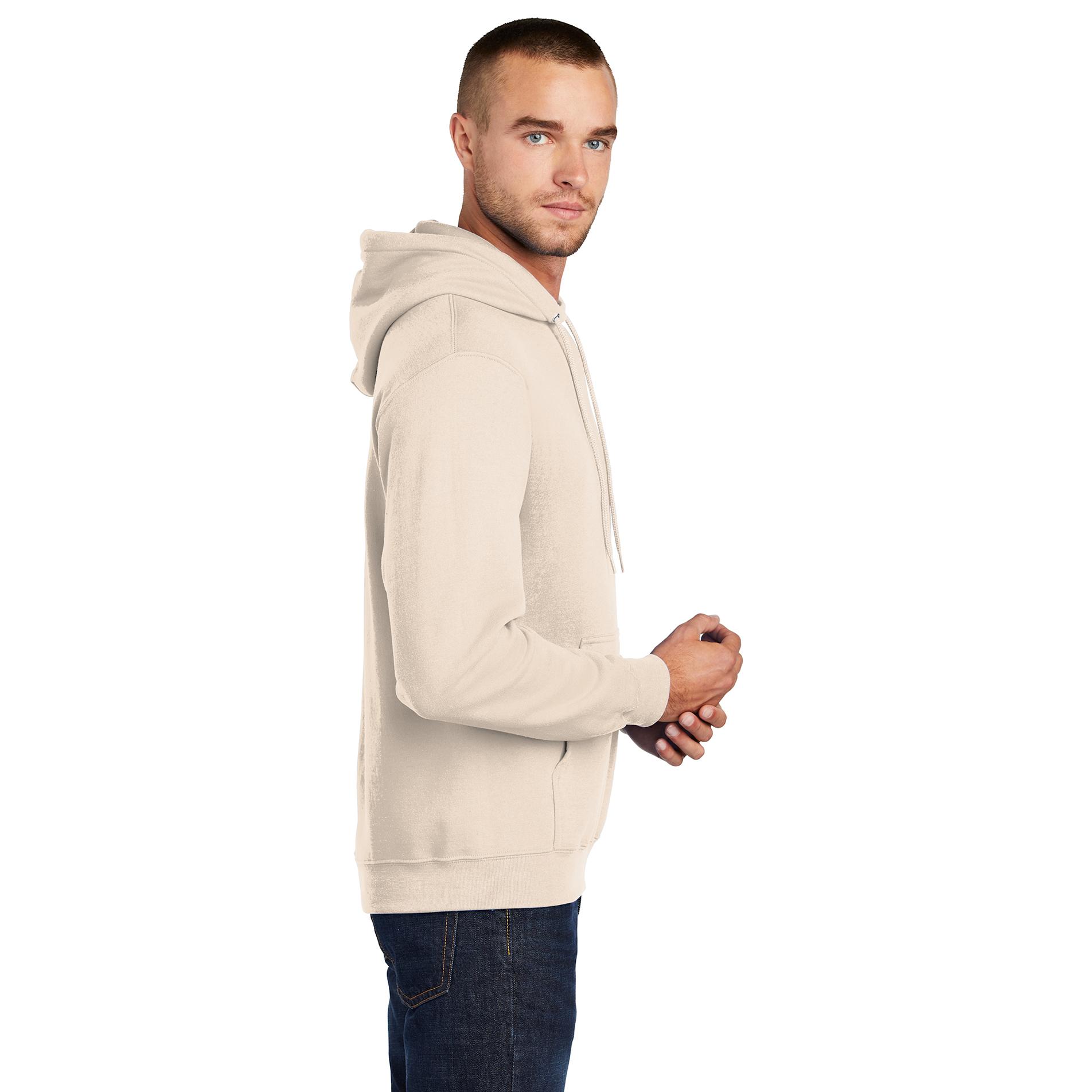 Port & Company PC78H Core Fleece Pullover Hooded Sweatshirt - Natural ...