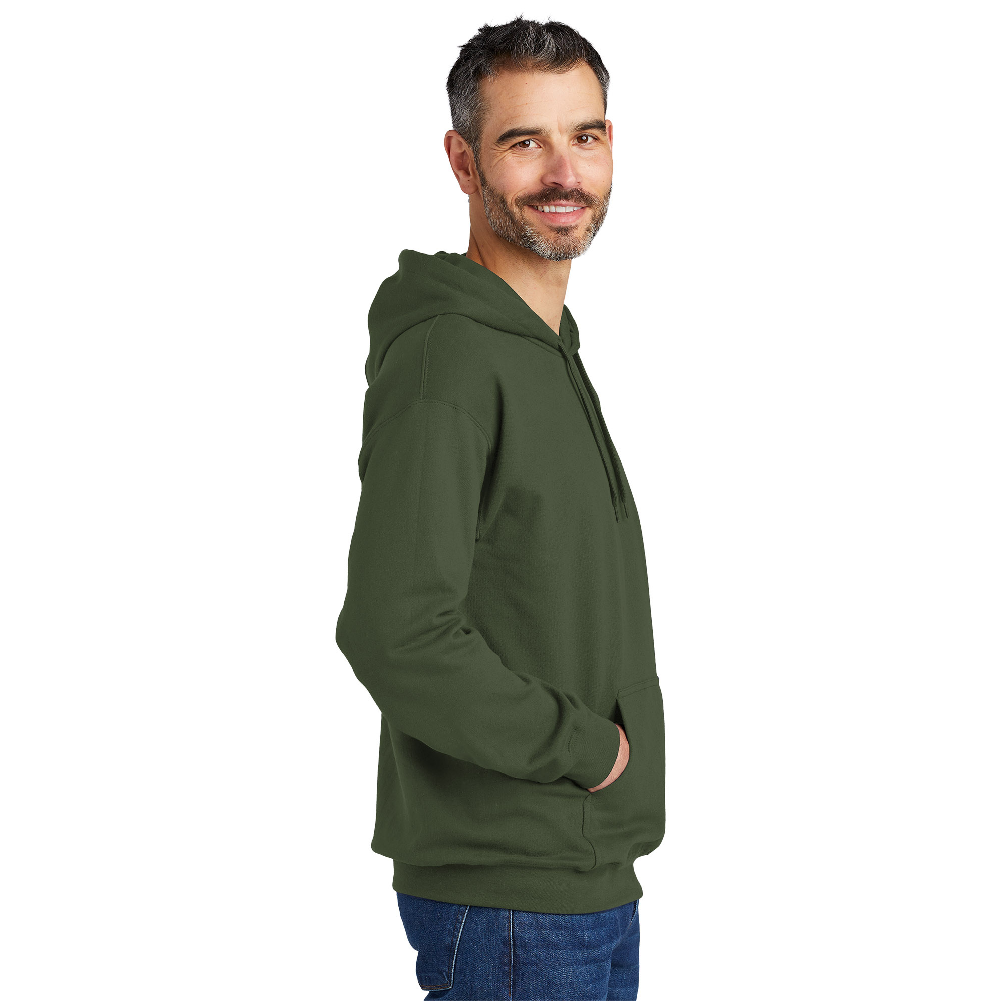 Gildan SF500 Softstyle Pullover Hooded Sweatshirt - Military Green ...