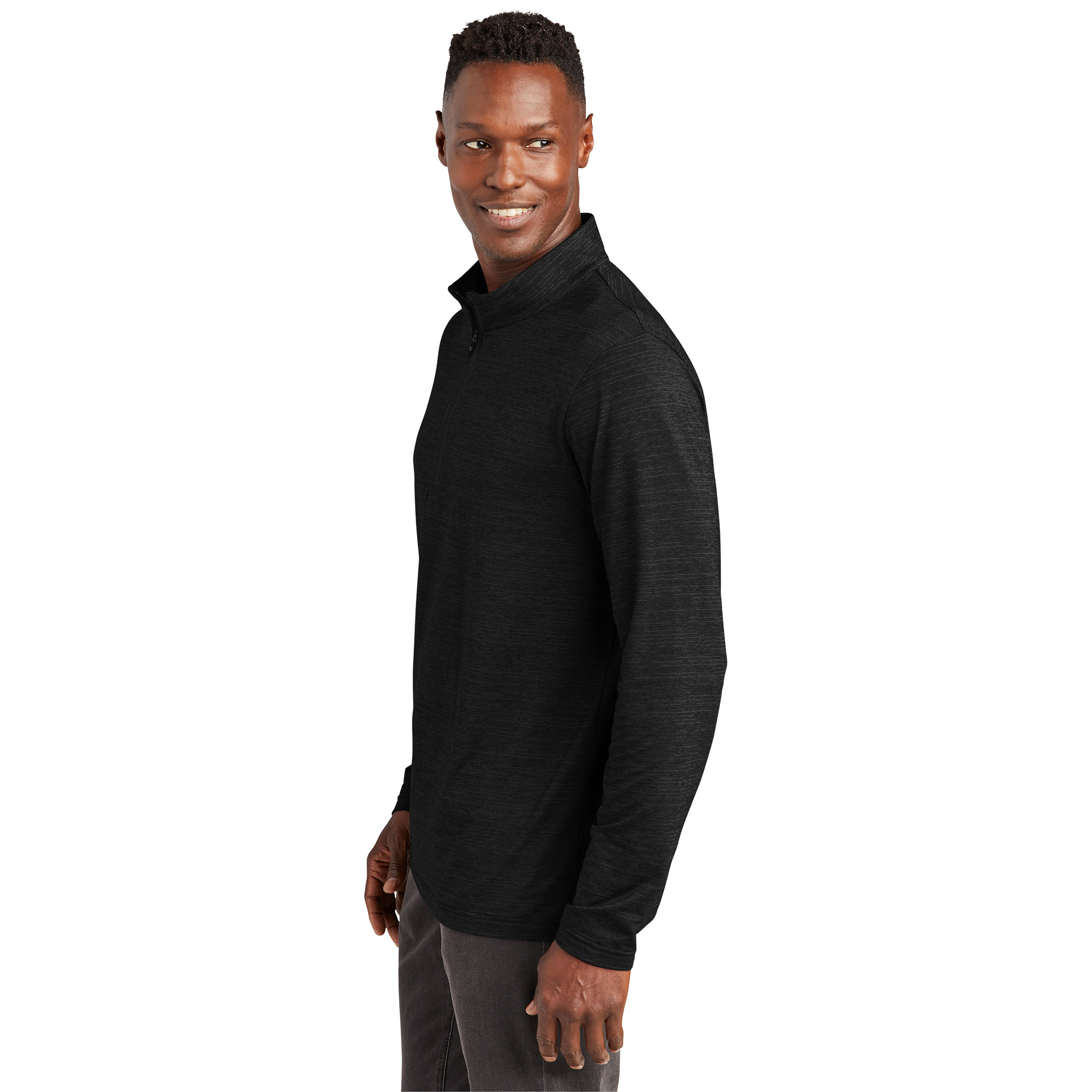 TravisMathew TM1MW452 Crestview 1/4-Zip - Black | Full Source