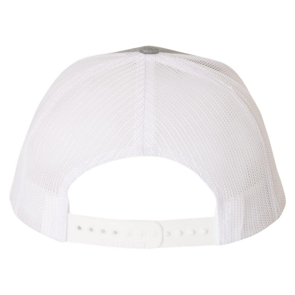 Richardson 112 Snapback Trucker Cap - Heather Grey/White | Full Source