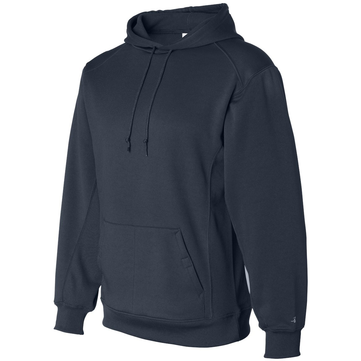 2454 Badger Sport Youth BT5 Performance Hooded Sweatshirt Silver Medium