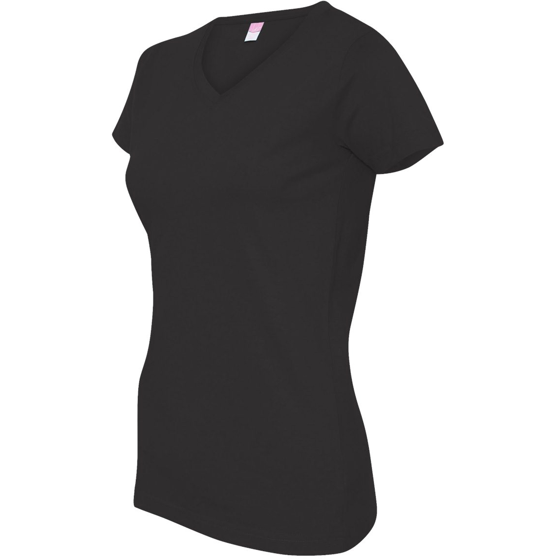 LAT 3507 Ladies' V-Neck Fine Jersey T-Shirt - White - XL