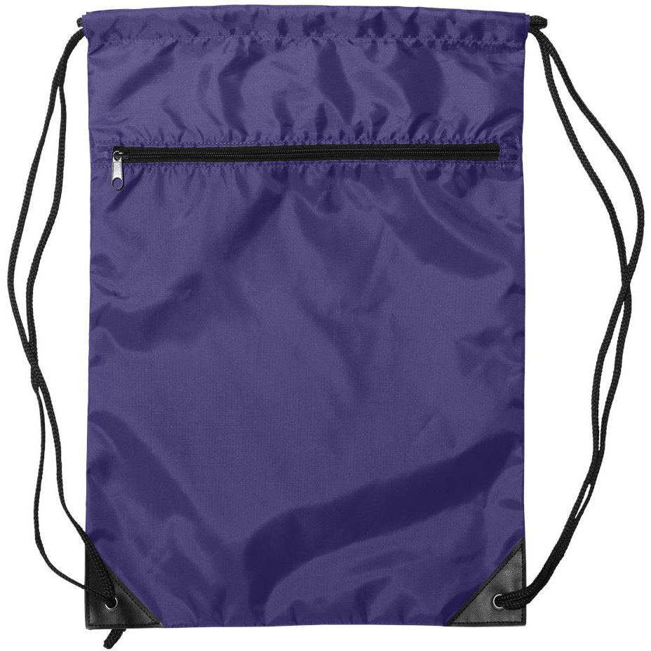 Liberty Bags 8888 Zippered Drawstring Backpack Purple Full Source
