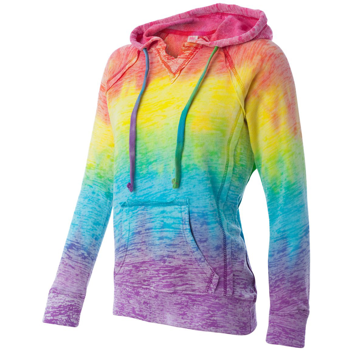 Weatherproof Youth Girls Burnout V-Notch Hooded Sweatshirt