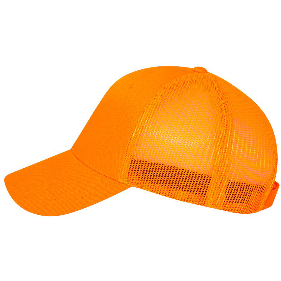 orange mesh hat