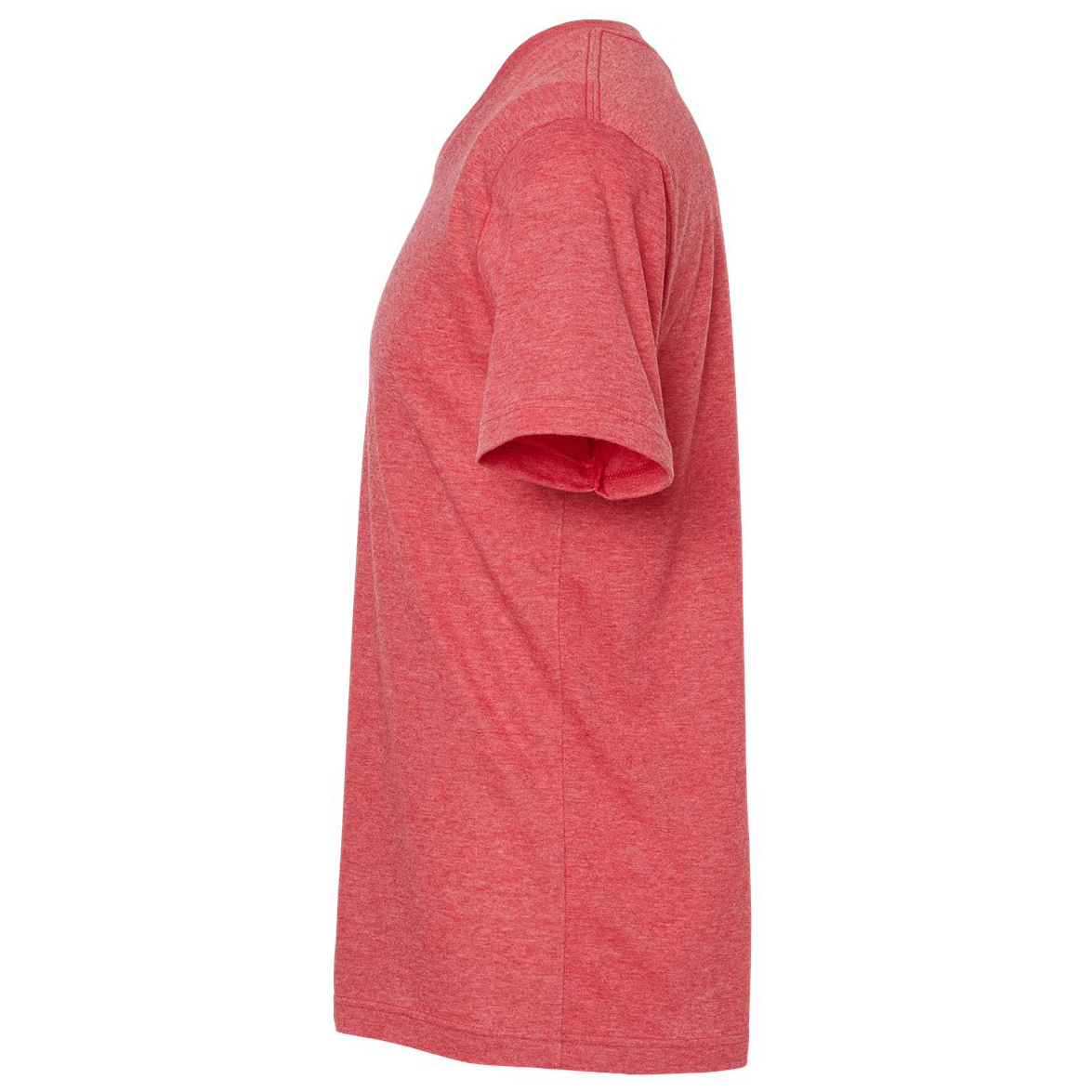 Tultex 207 Unisex Poly-Rich V-Neck T-Shirt - Heather Red | Full Source