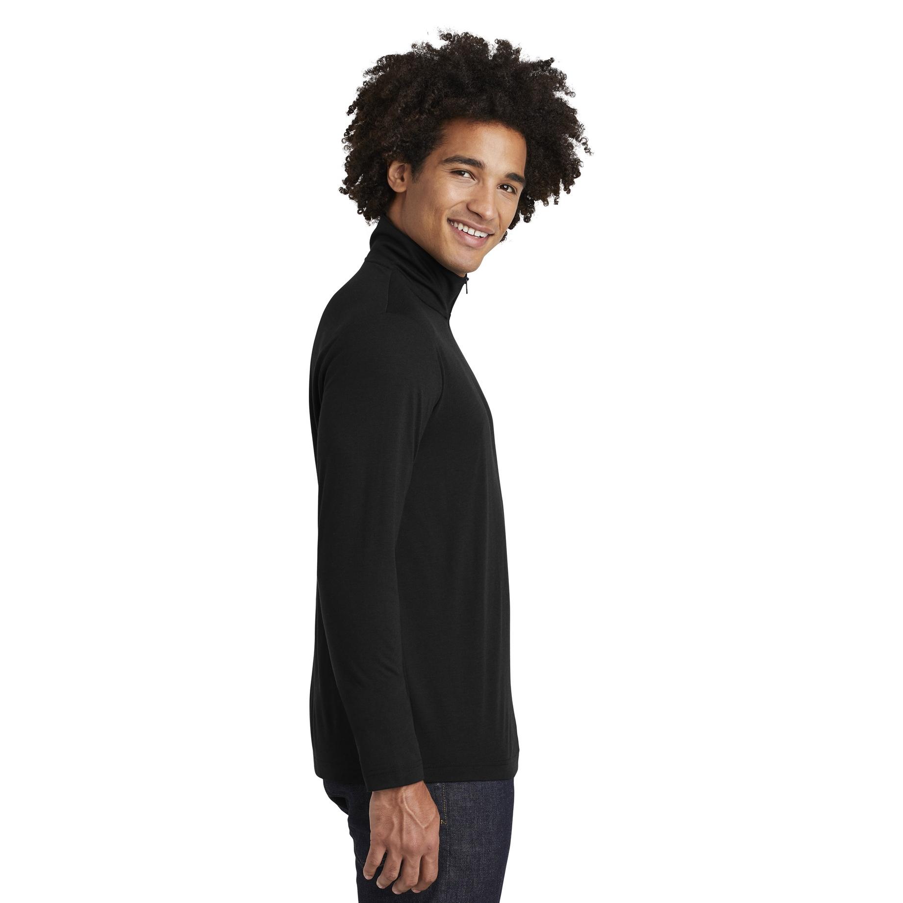 t__h.  Sport-Tek ST407 PosiCharge Tri-Blend Wicking 1/4-Zip Pullover