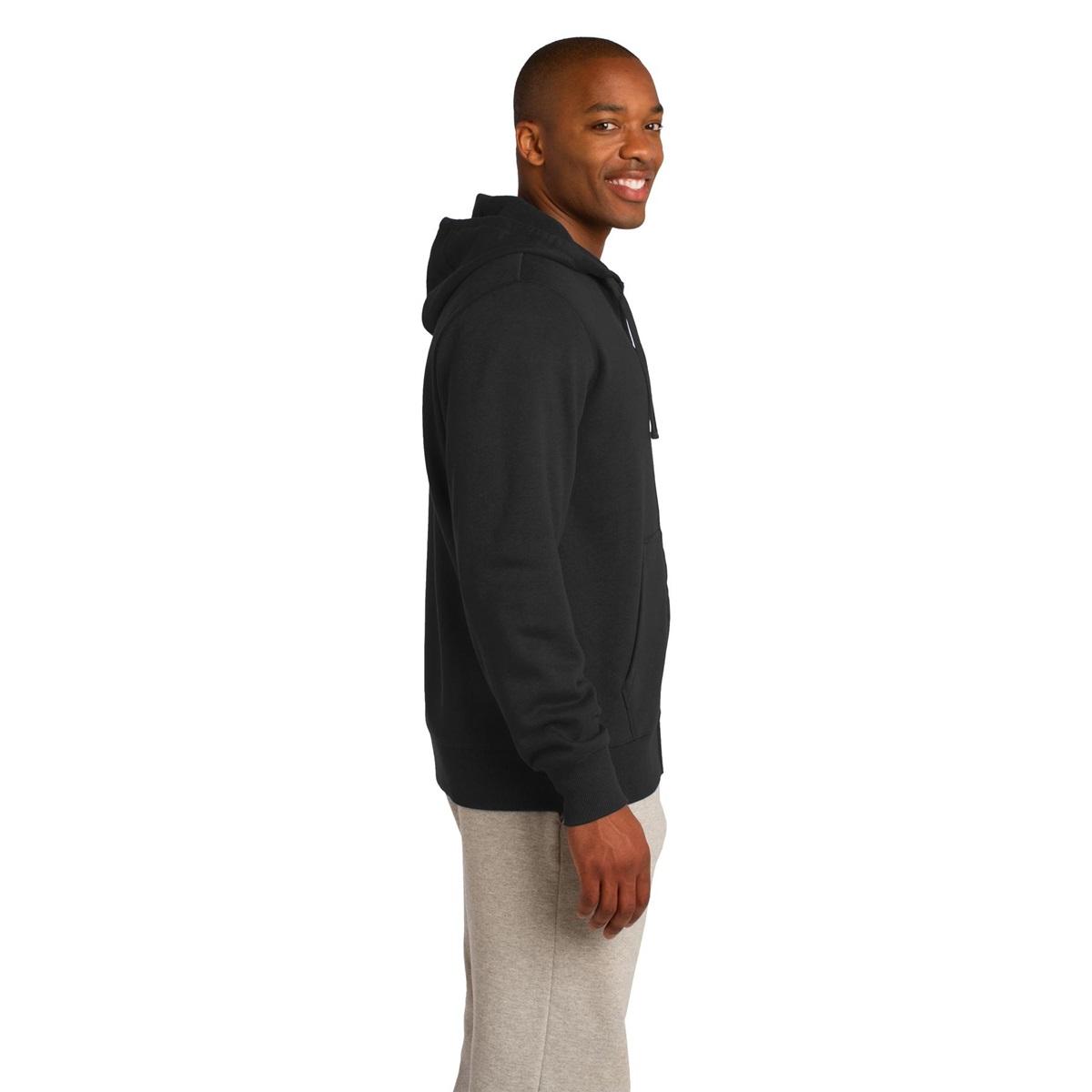 Sport-Tek ST258 Full-Zip Hooded Sweatshirt - Black | Full Source