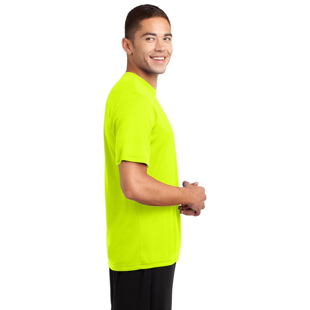 neon yellow shirt men's